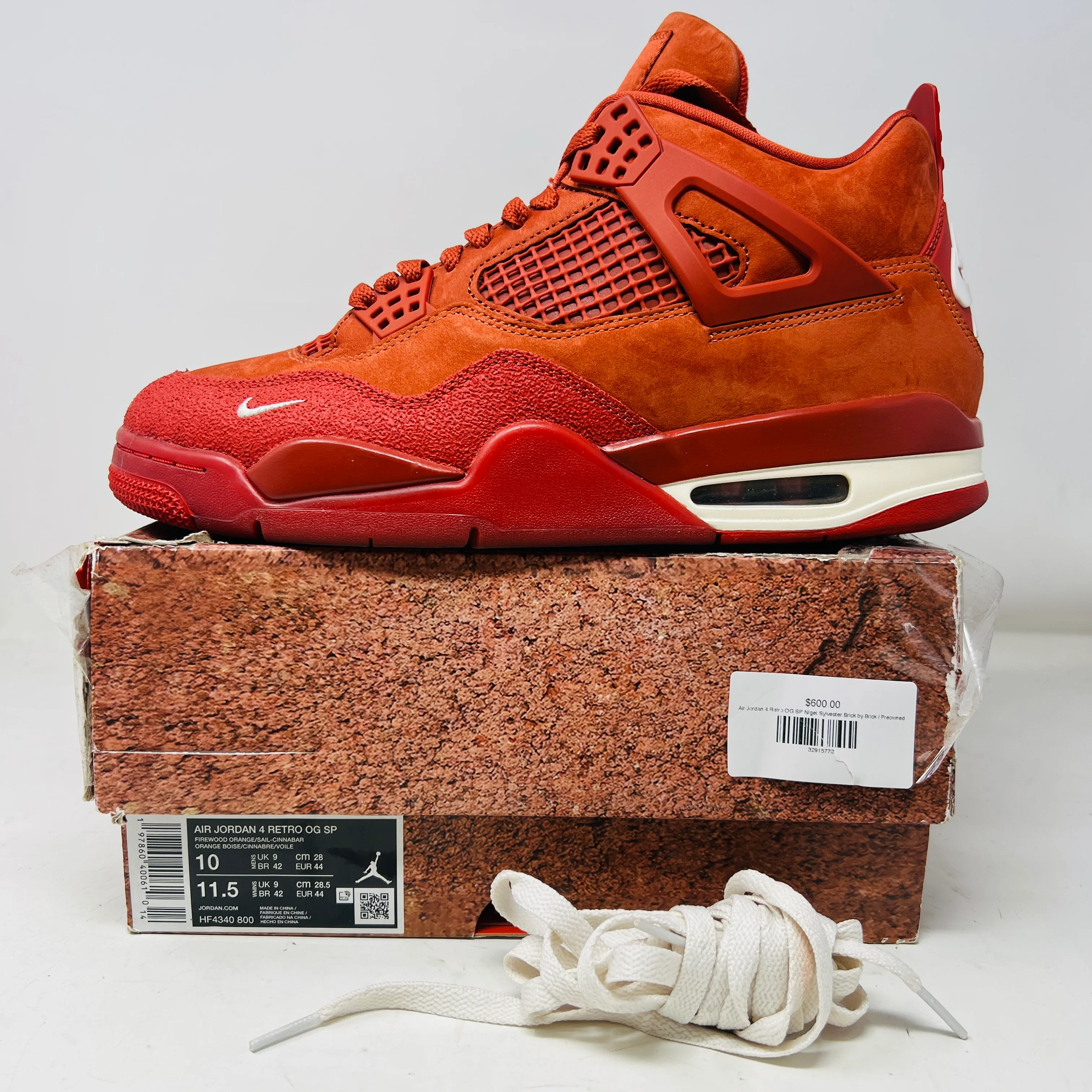 Air Jordan 4 Retro OG SP Nigel Sylvester Brick by Brick