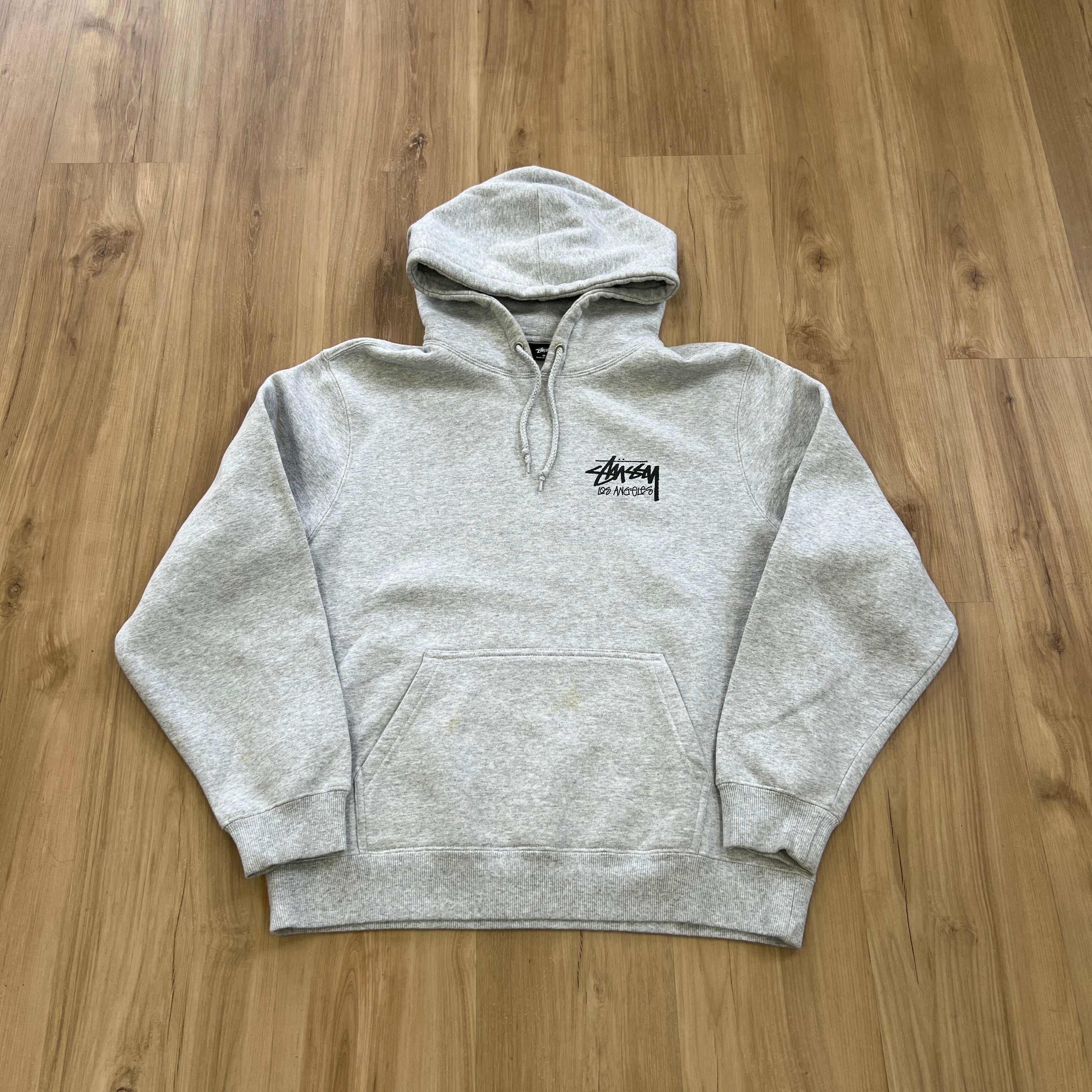 Ash Grey Stüssy Los Angeles Chapter Hoodie - Image 2