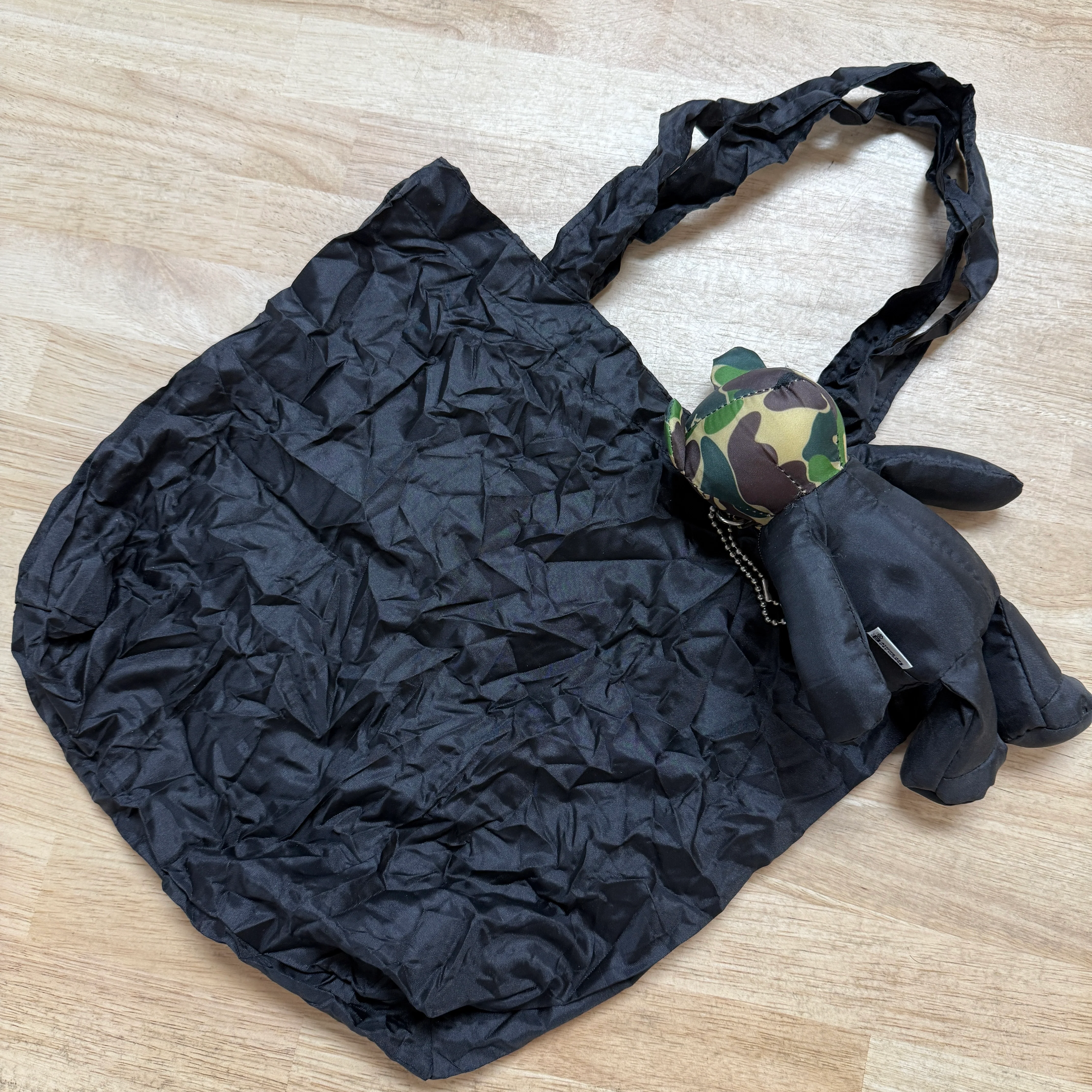 BAPE Lucky Bag Teddy Tote Black - Image 4