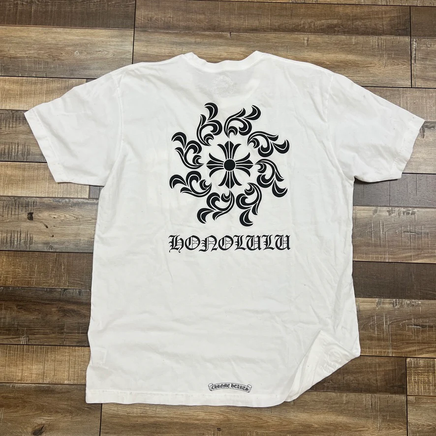 Chrome Hearts Spiral T-Shirt (Honolulu Exclusive) White - Image 2