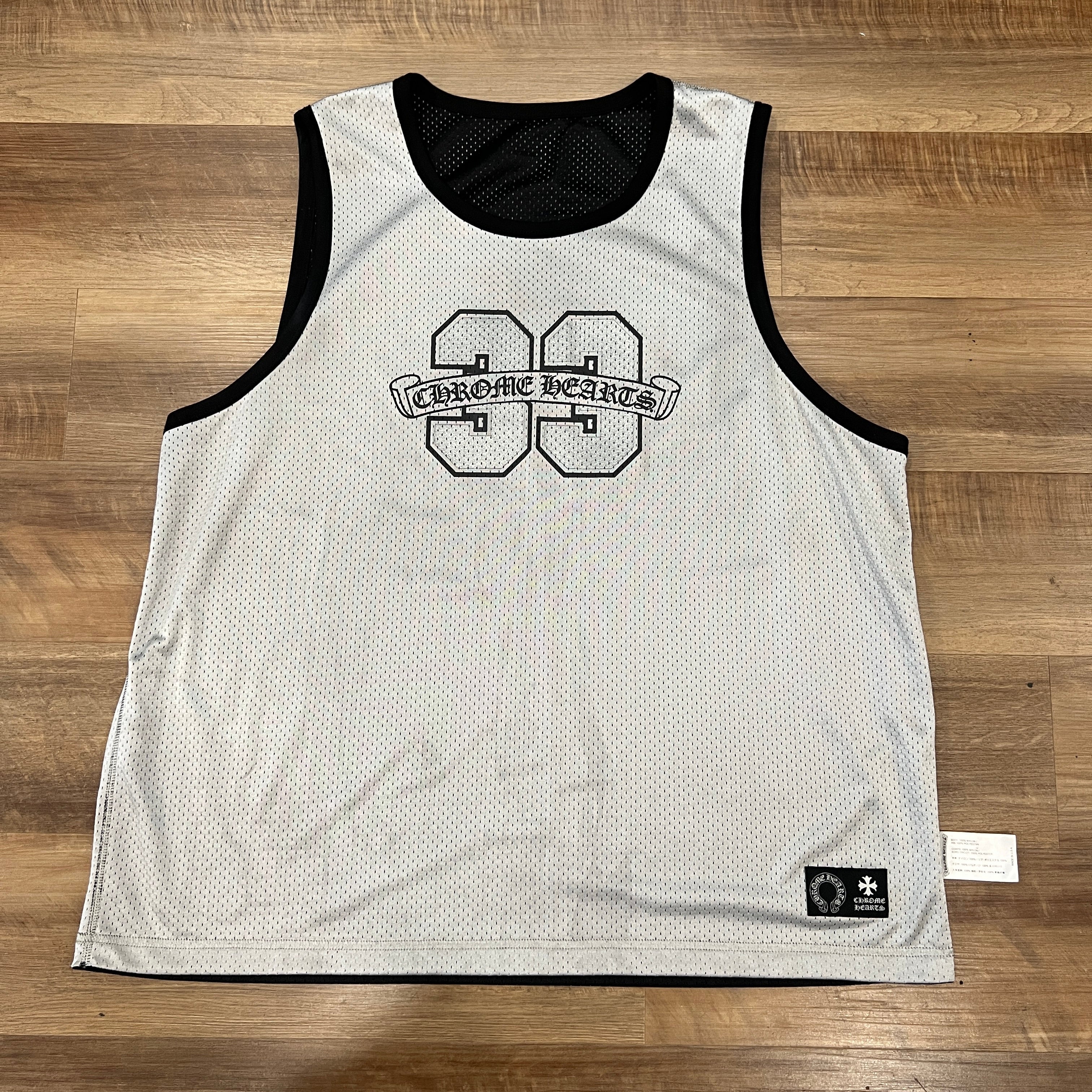 Chrome Hearts Sports Mesh Reversible Basketball Jersey Black - Image 3