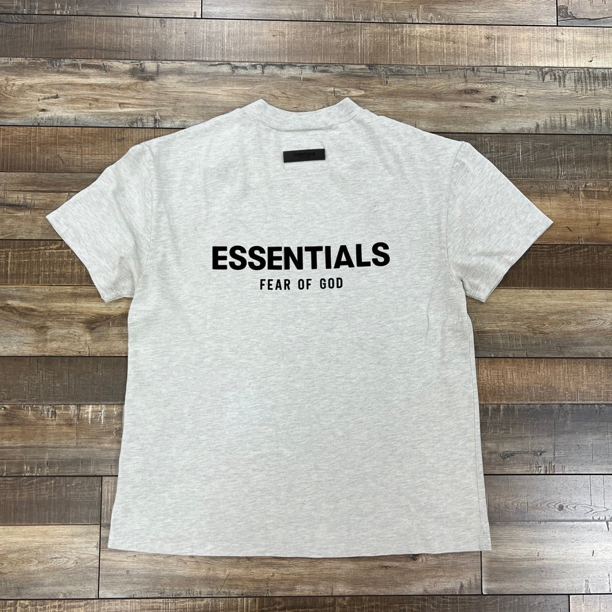 Fear of God Essential Light Oatmeal Tee - Image 2