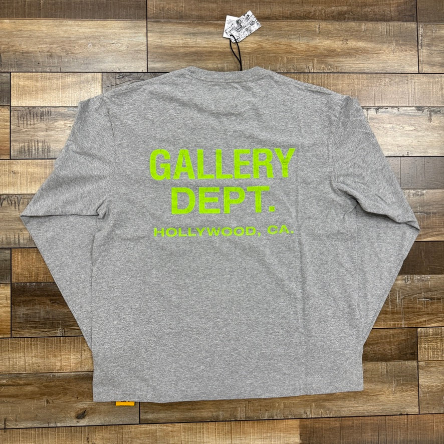 Gallery Dept. Souvenir Long-Sleeve T-Shirt 'Heather Grey' - Image 2