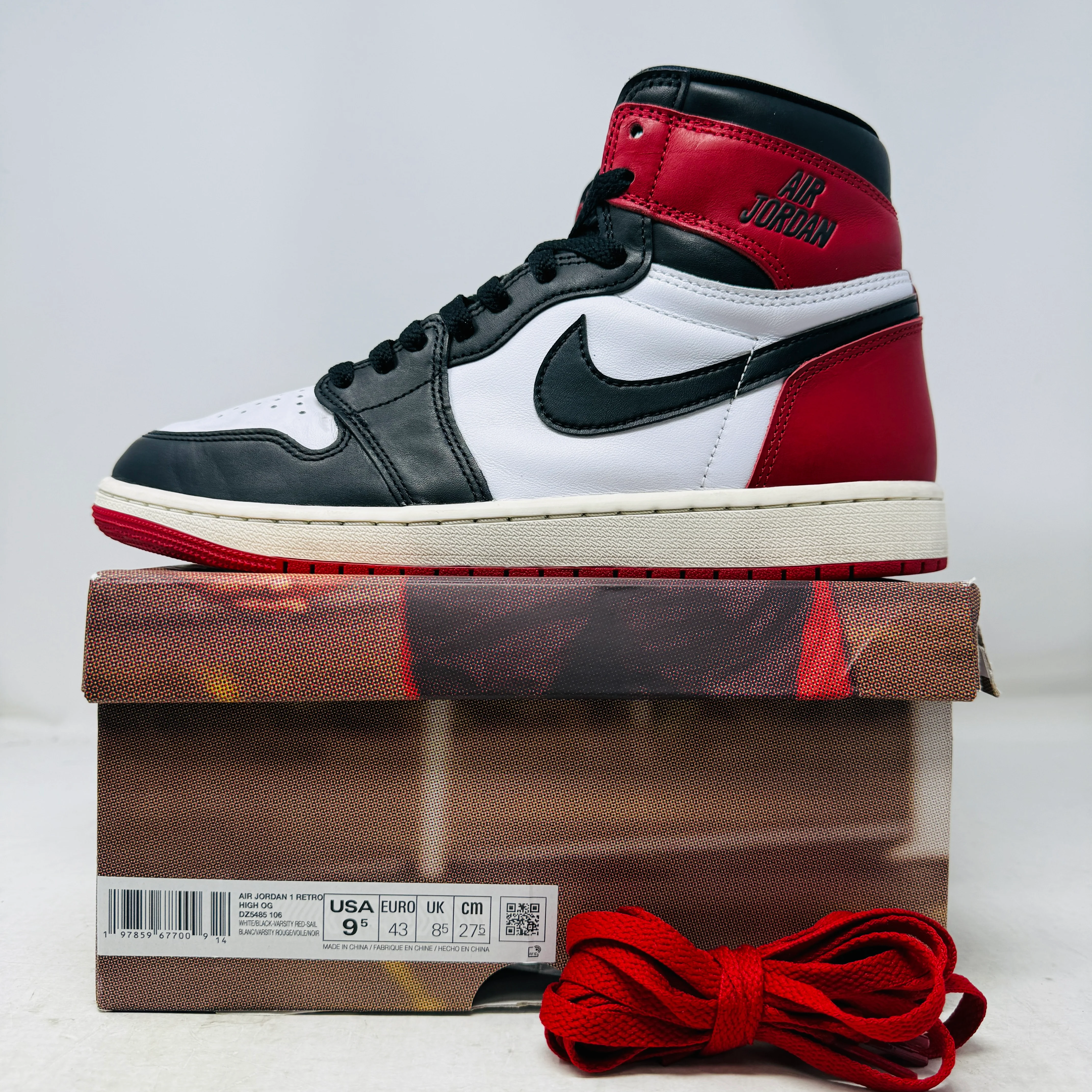Jordan 1 Retro High OG Black Toe Reimagined