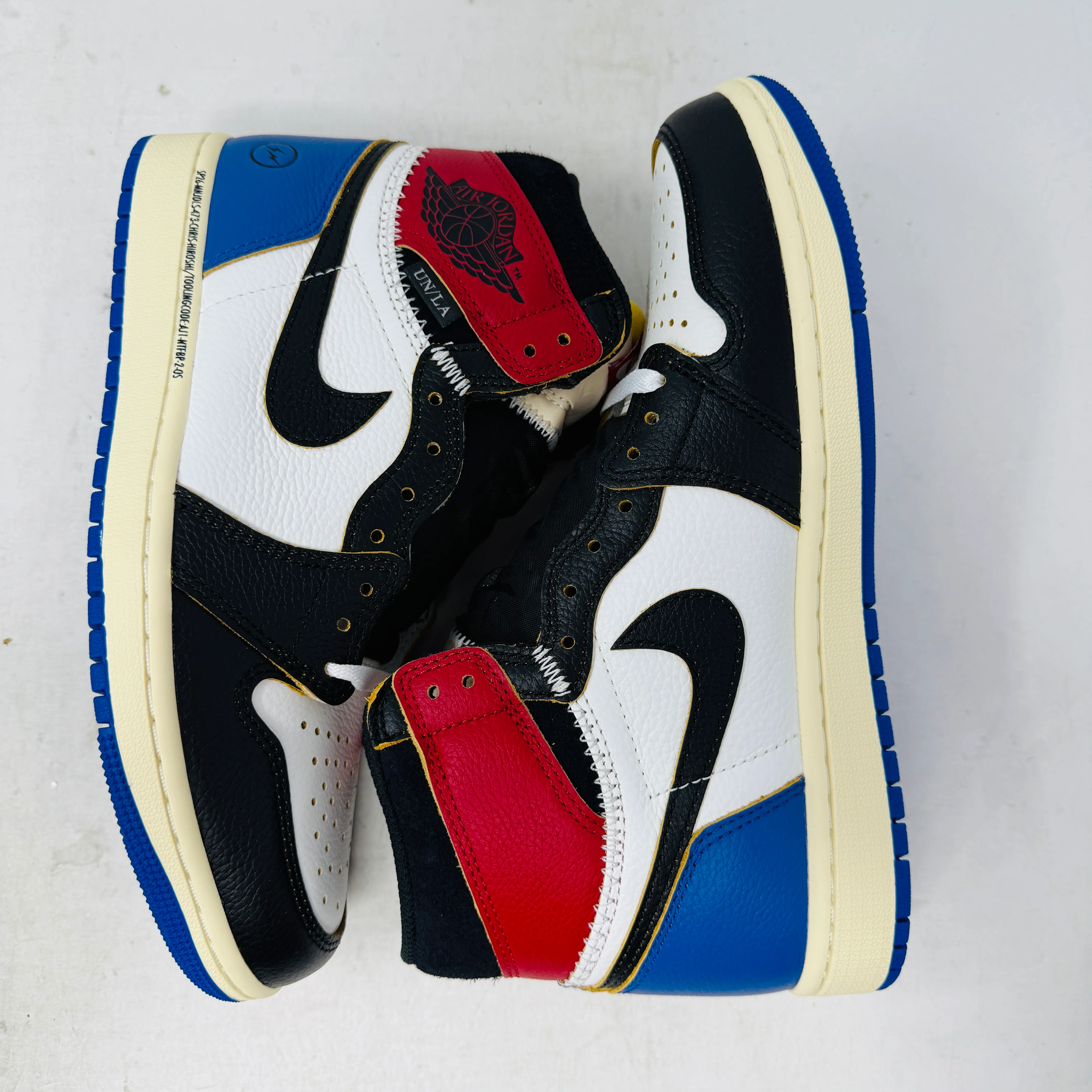 Jordan 1 Retro High OG SP Fragment x Union LA Varsity Red Sport Royal - Image 3
