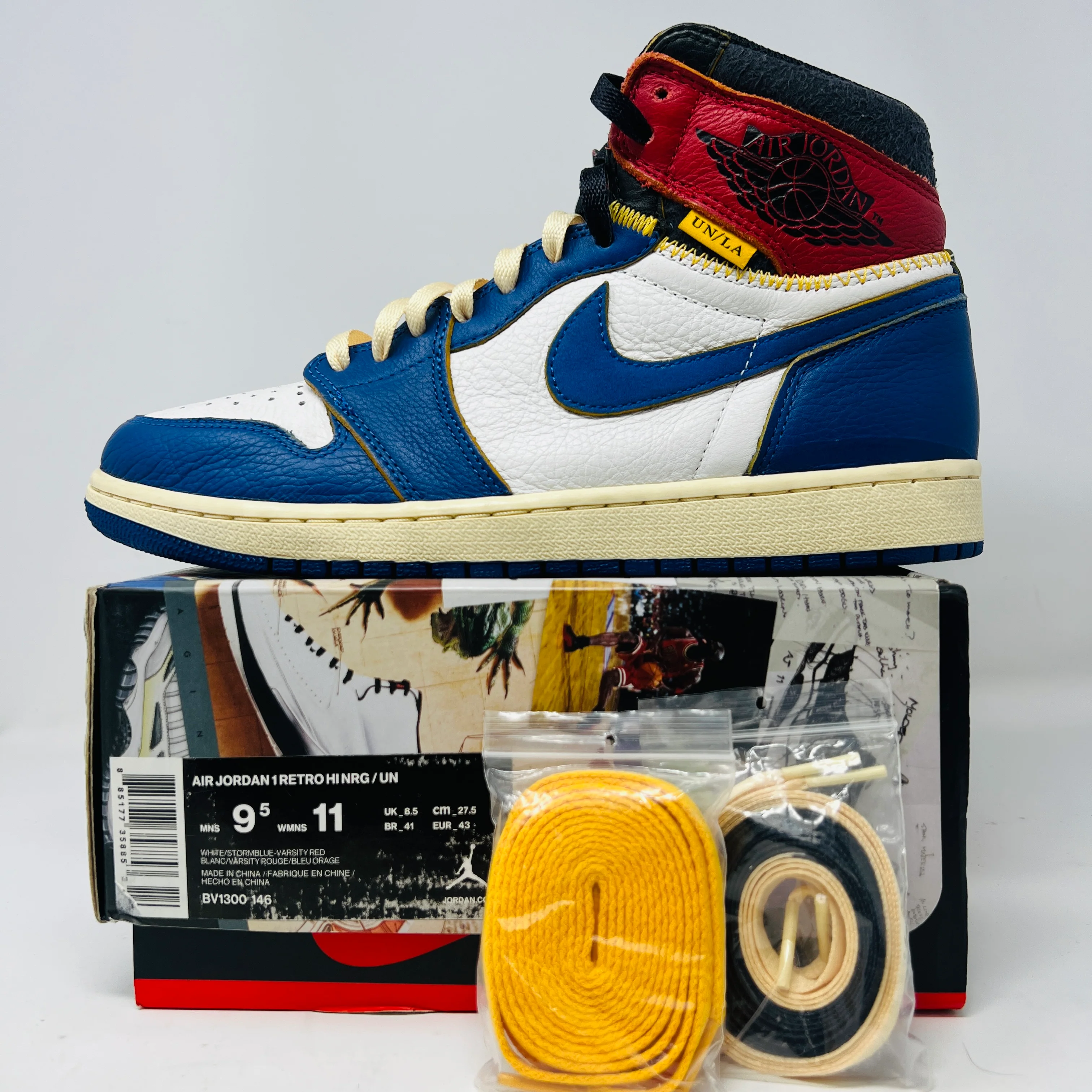 Jordan 1 Retro High Union Los Angeles Storm Blue