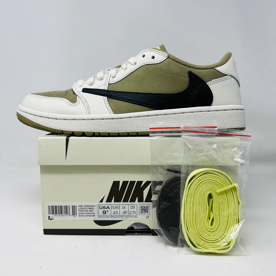 Jordan 1 Retro Low Golf Travis Scott Neutral Olive