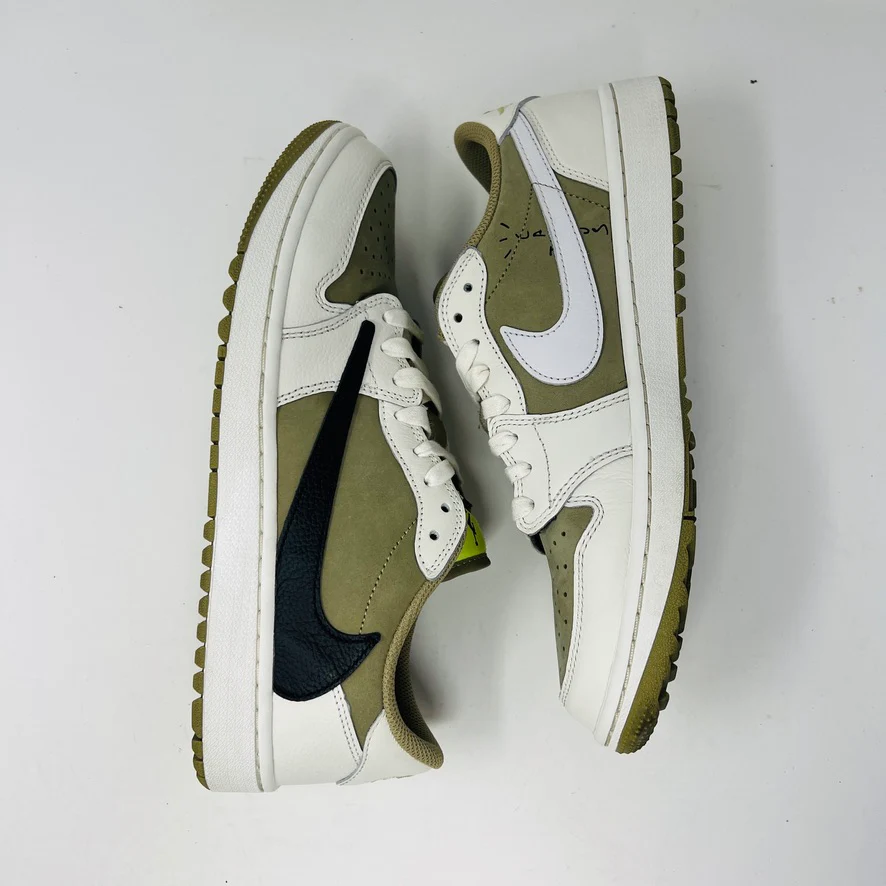 Jordan 1 Retro Low Golf Travis Scott Neutral Olive - Image 4