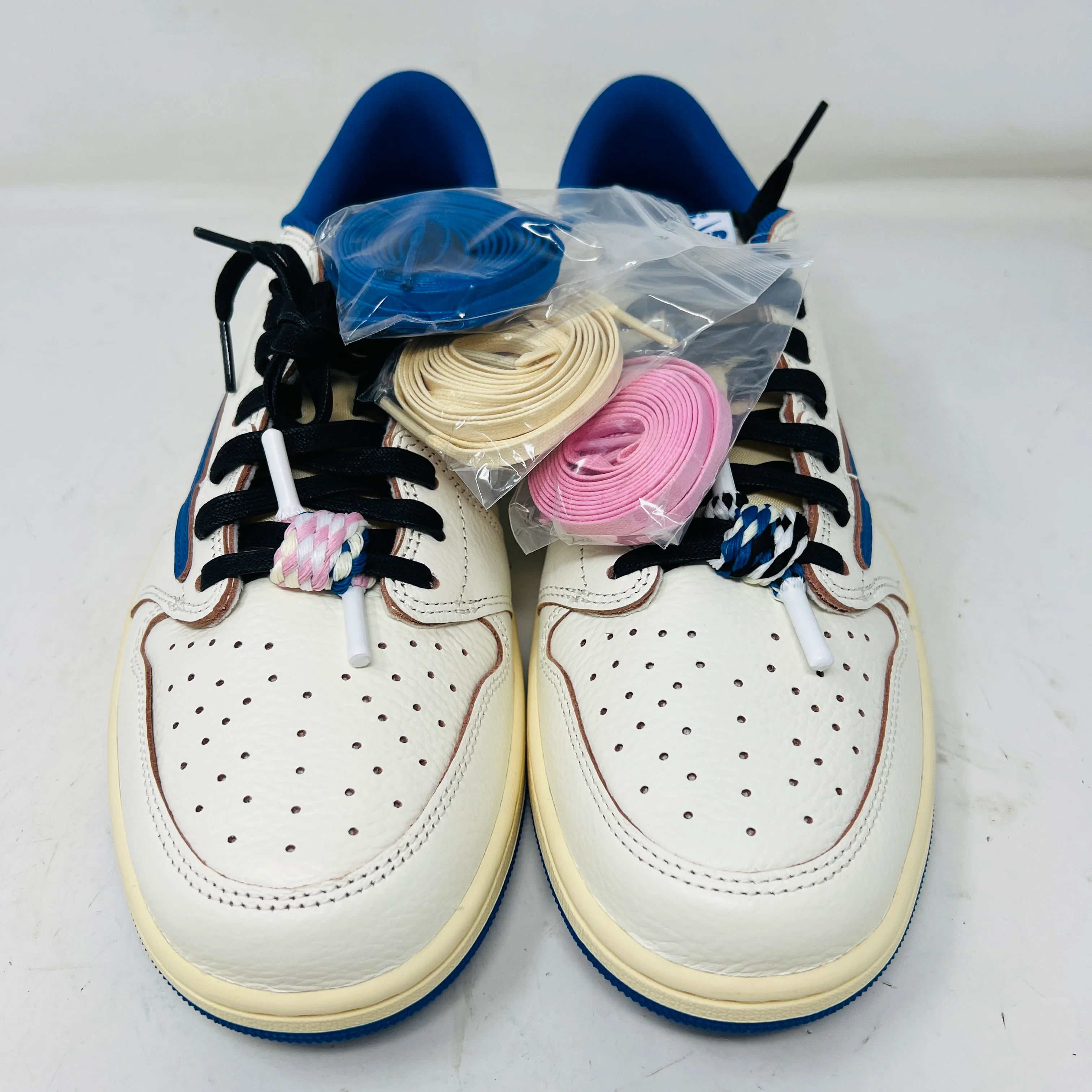Jordan 1 Retro Low OG SP Fragment x Travis Scott Sail Military Blue - Image 2