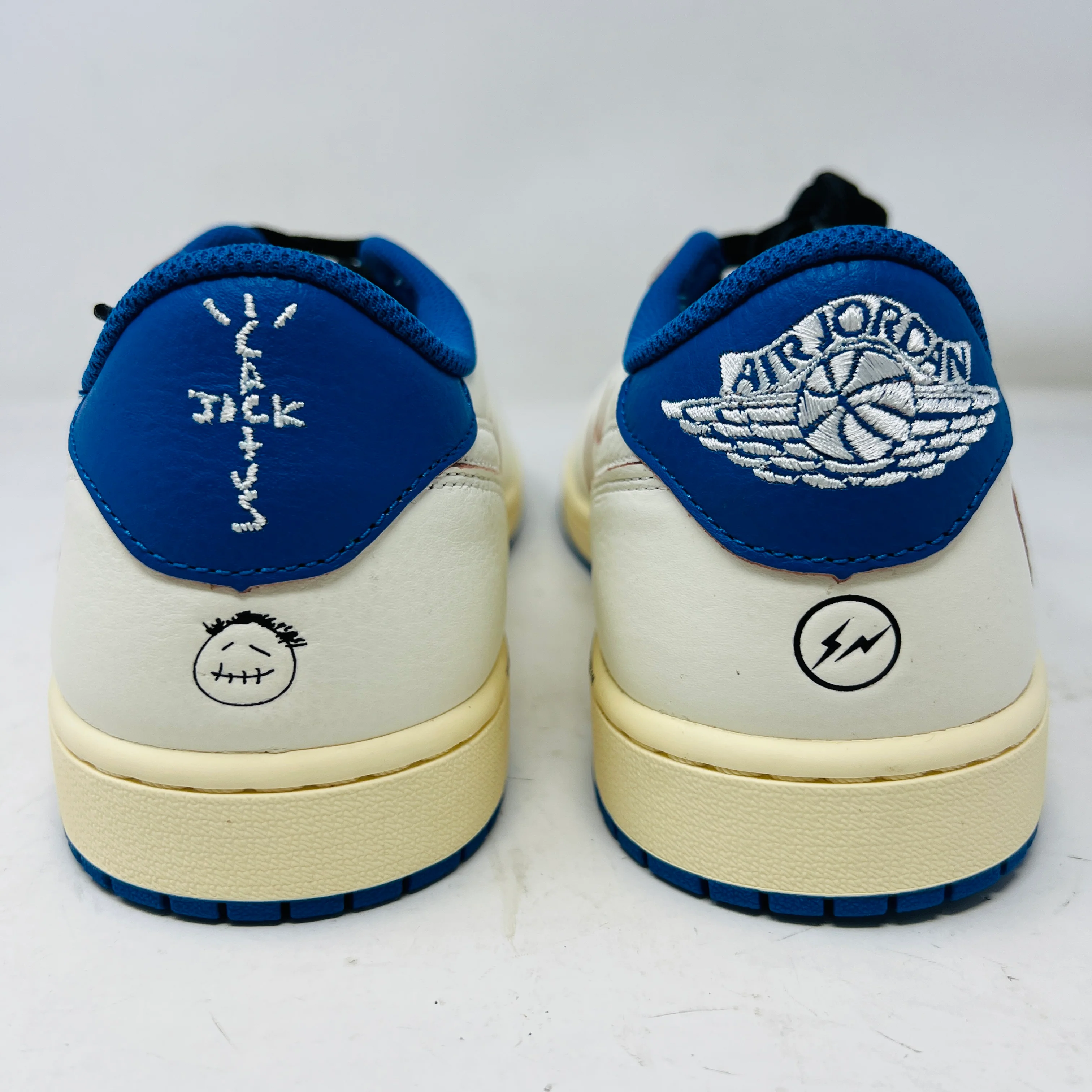 Jordan 1 Retro Low OG SP Fragment x Travis Scott Sail Military Blue - Image 5