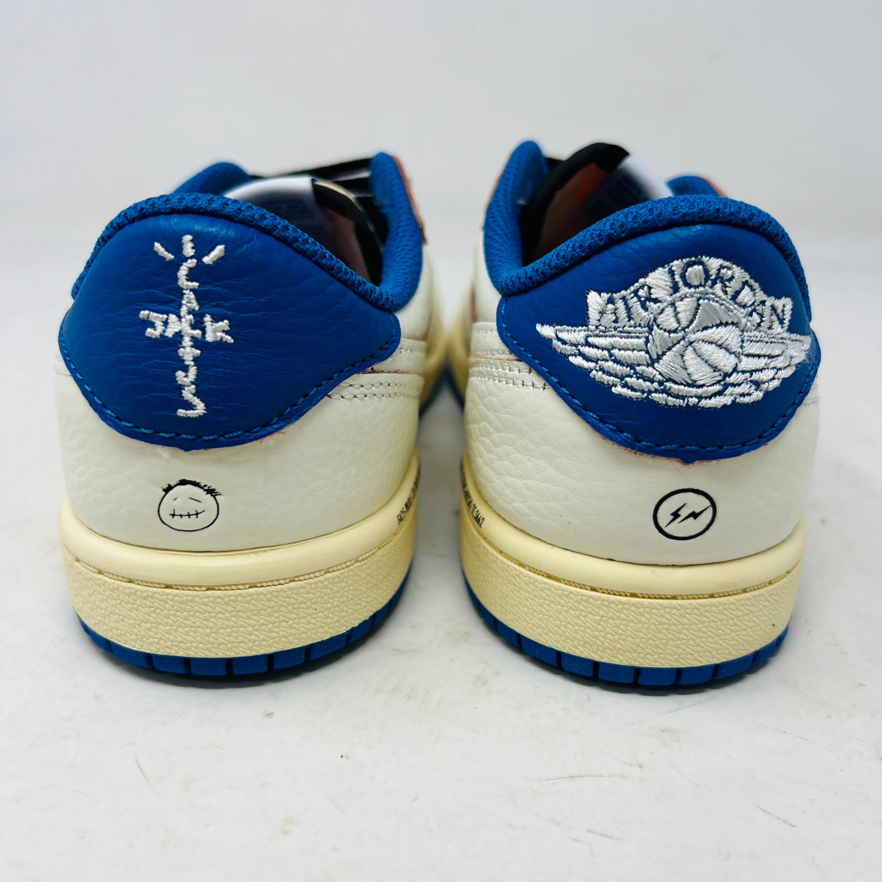 Jordan 1 Retro Low OG SP Fragment x Travis Scott Sail Military Blue (PS) - Image 5