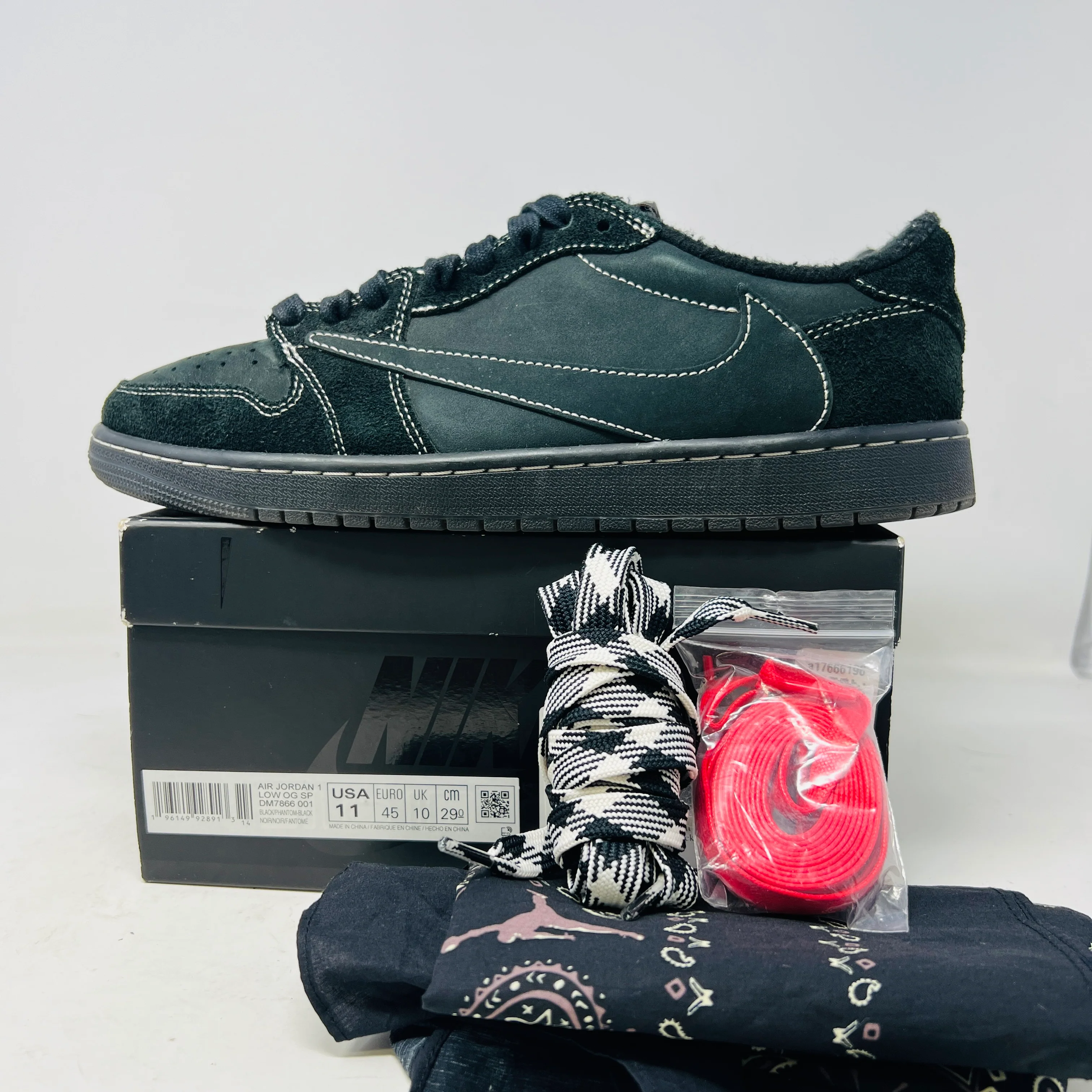 Jordan 1 Retro Low OG SP Travis Scott Black Phantom