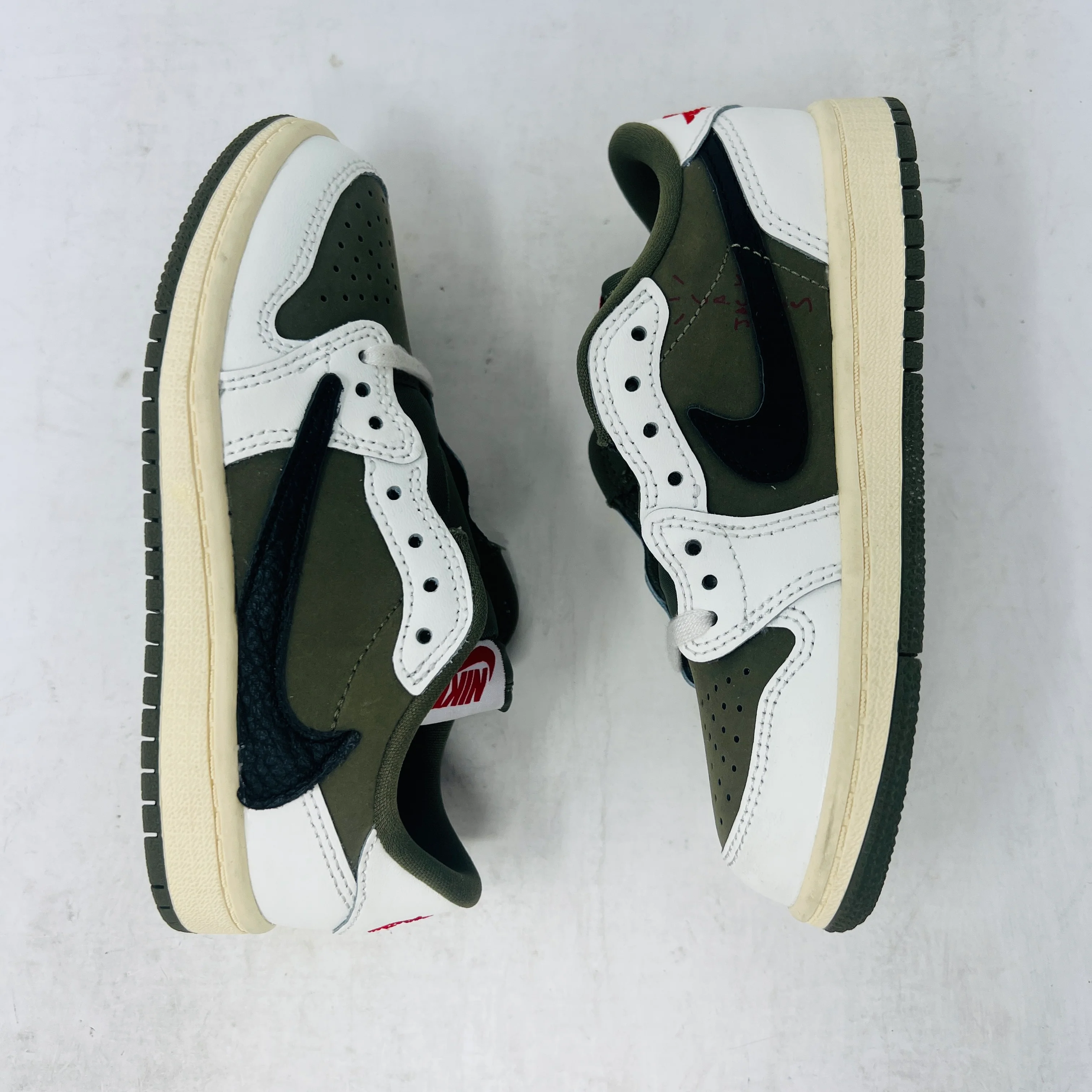 Jordan 1 Retro Low OG SP Travis Scott Medium Olive (PS) - Image 4