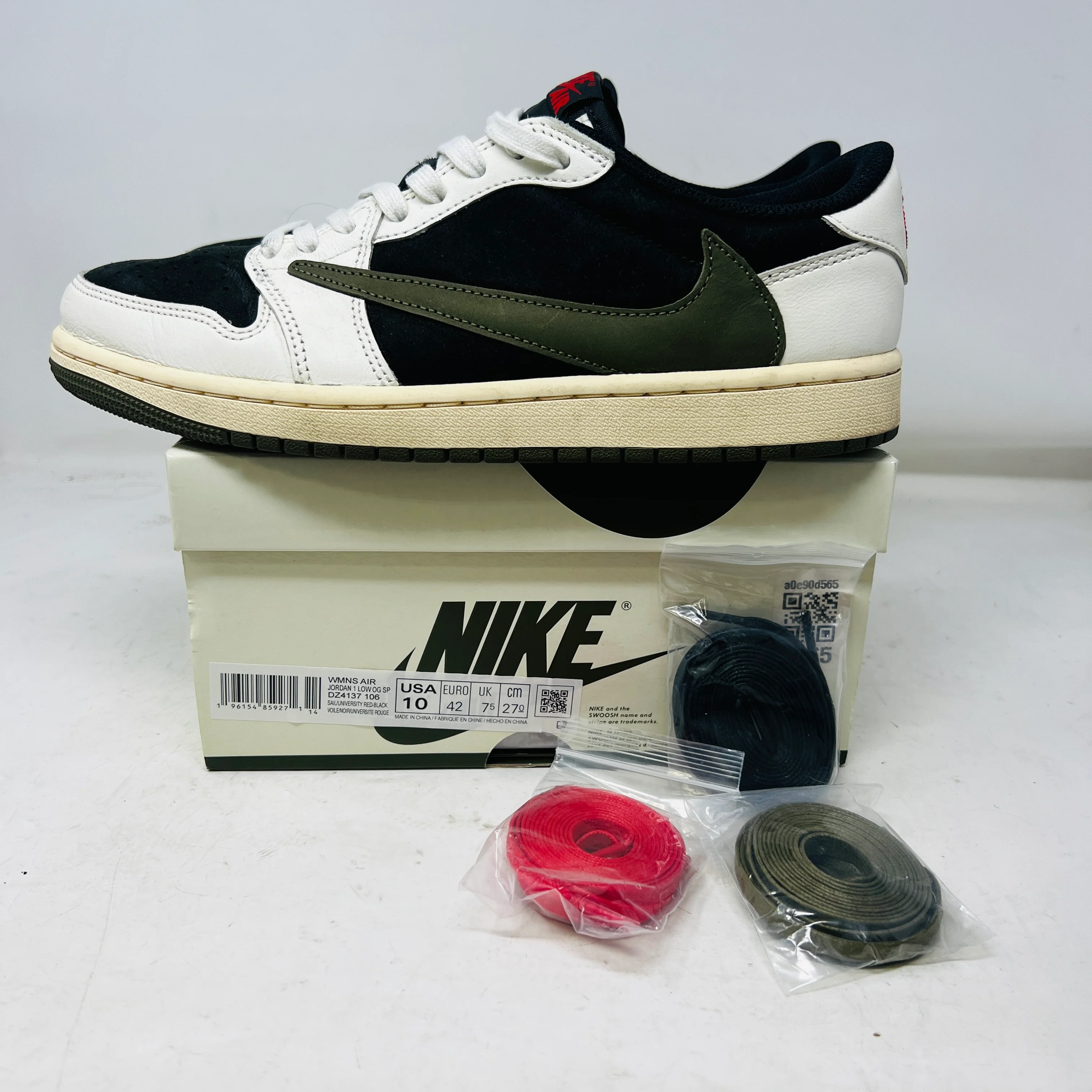 Jordan 1 Retro Low OG SP Travis Scott Olive (Women's)