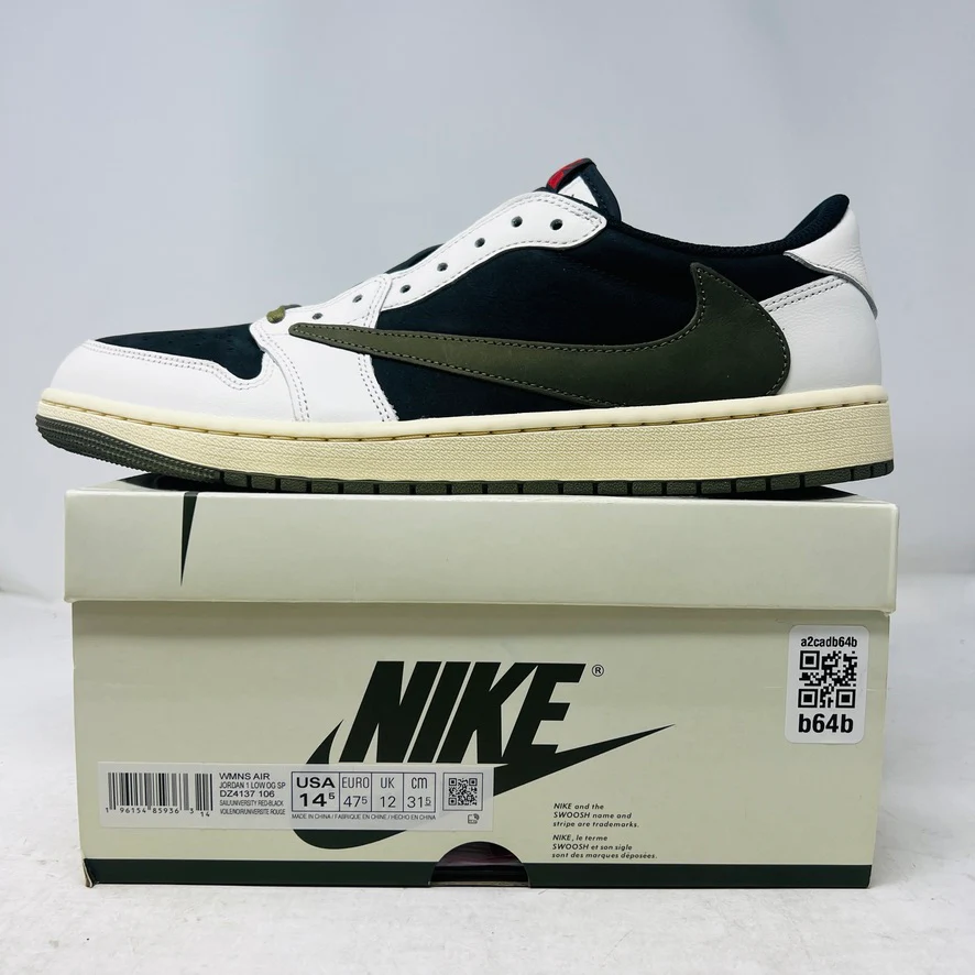 Jordan 1 Retro Low OG SP Travis Scott Olive (Women's)
