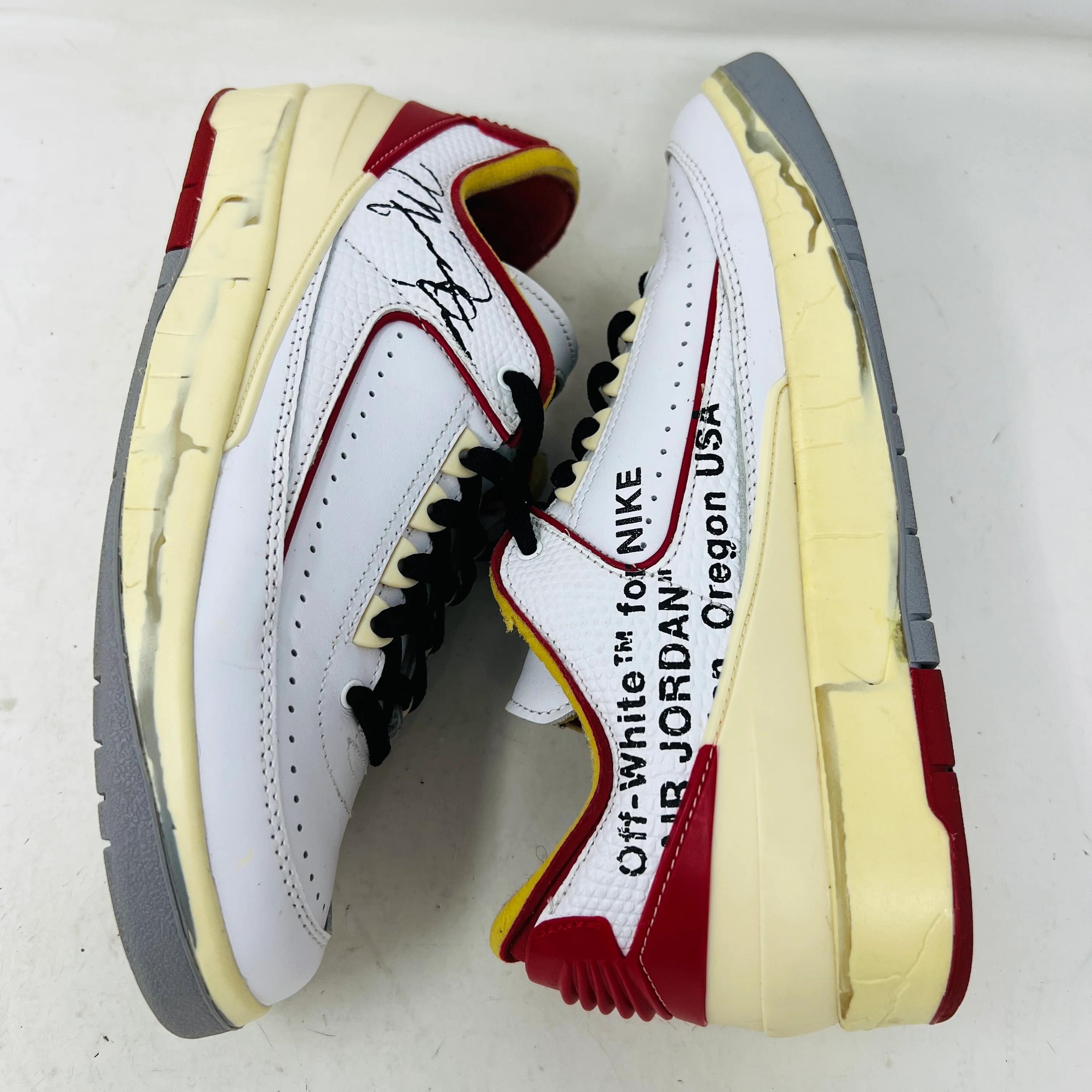 Jordan 2 Retro Low SP Off-White White Red - Image 4