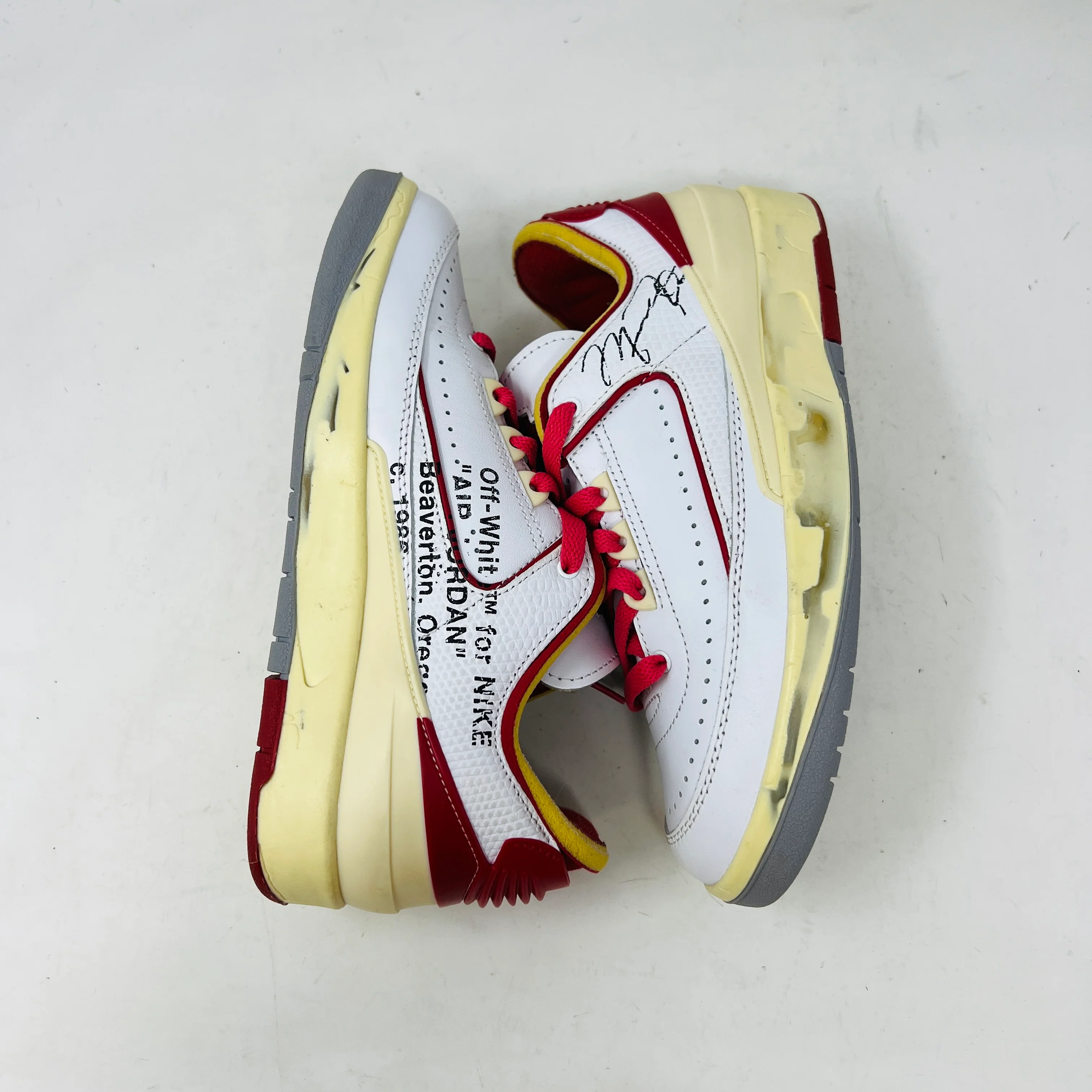 Jordan 2 Retro Low SP Off-White White Red - Image 3