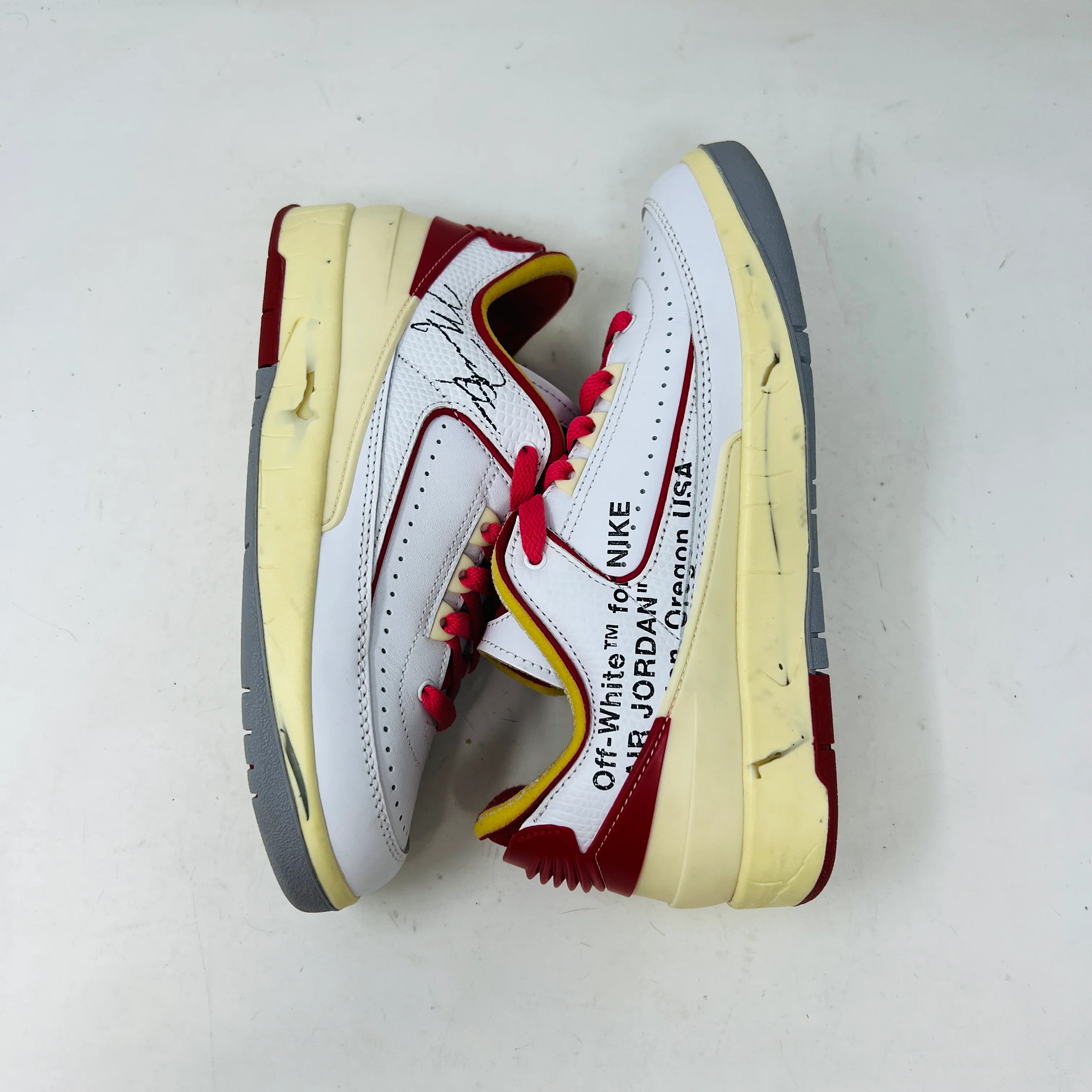 Jordan 2 Retro Low SP Off-White White Red - Image 4