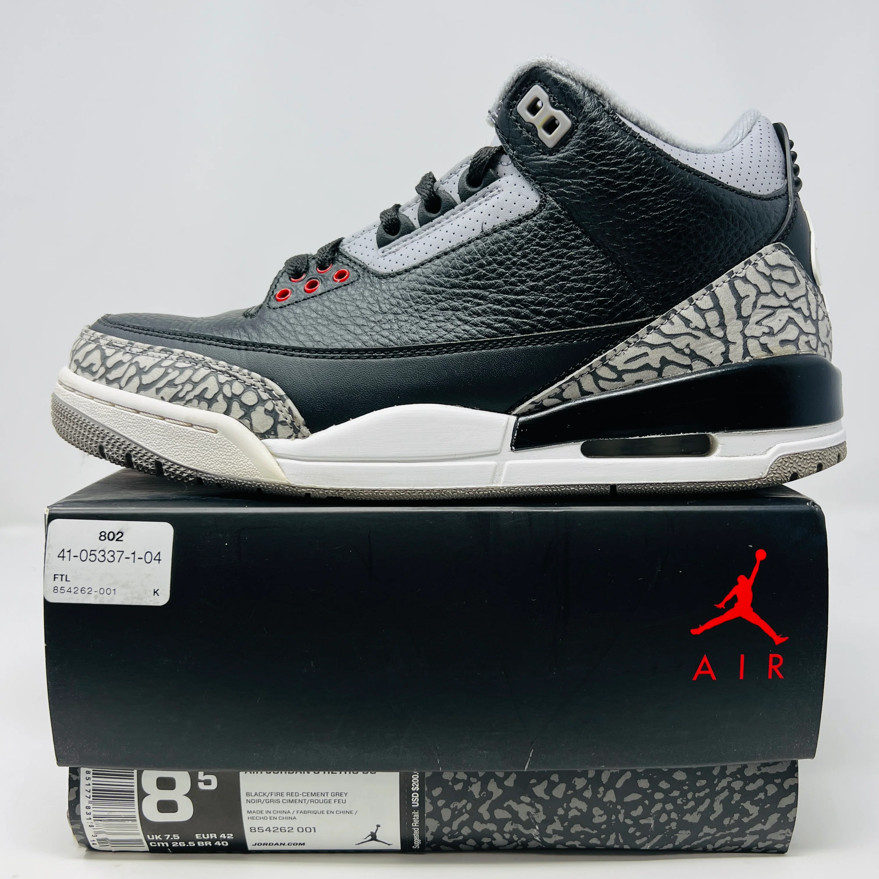 Jordan 3 Retro Black Cement (2018)