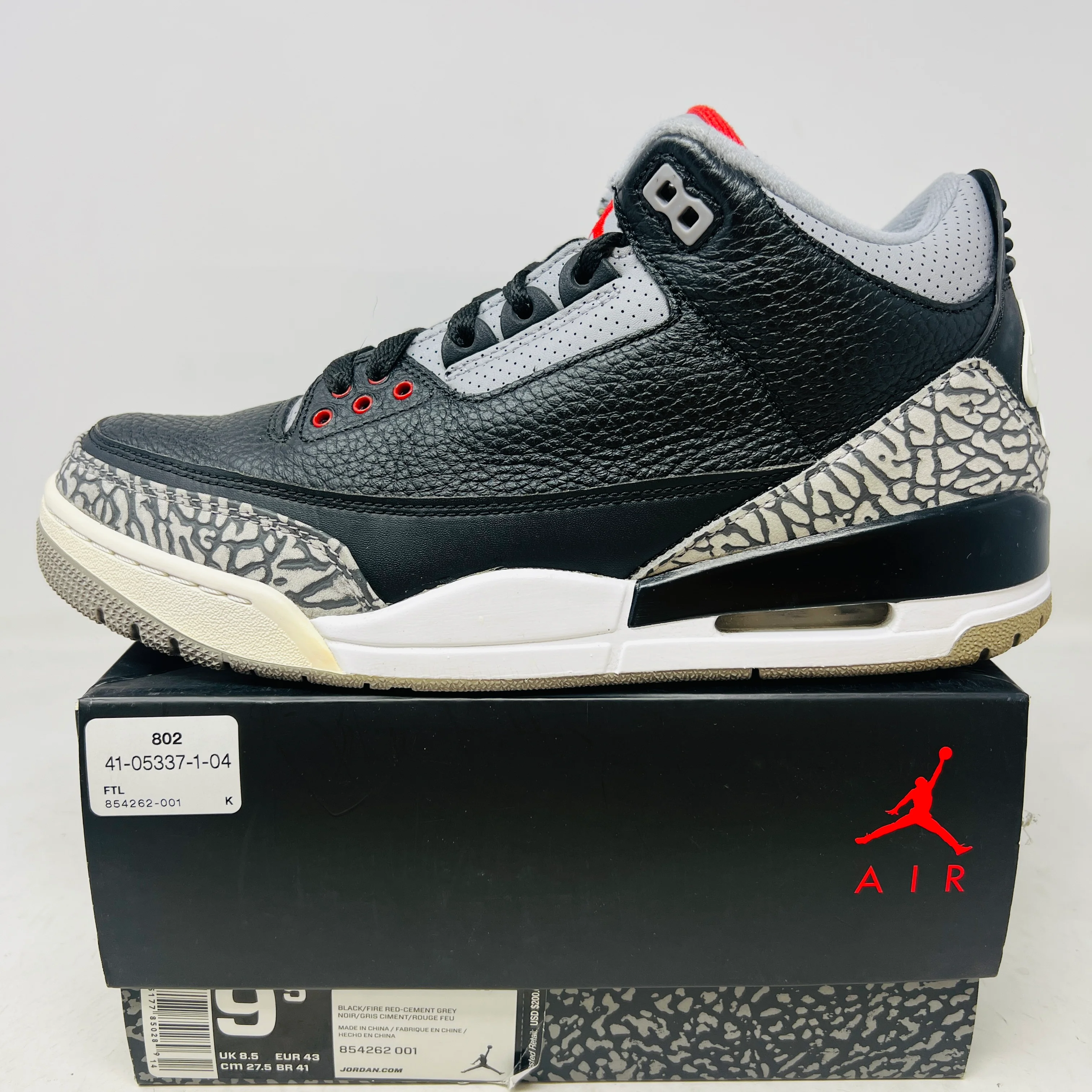 Jordan 3 Retro Black Cement (2018)