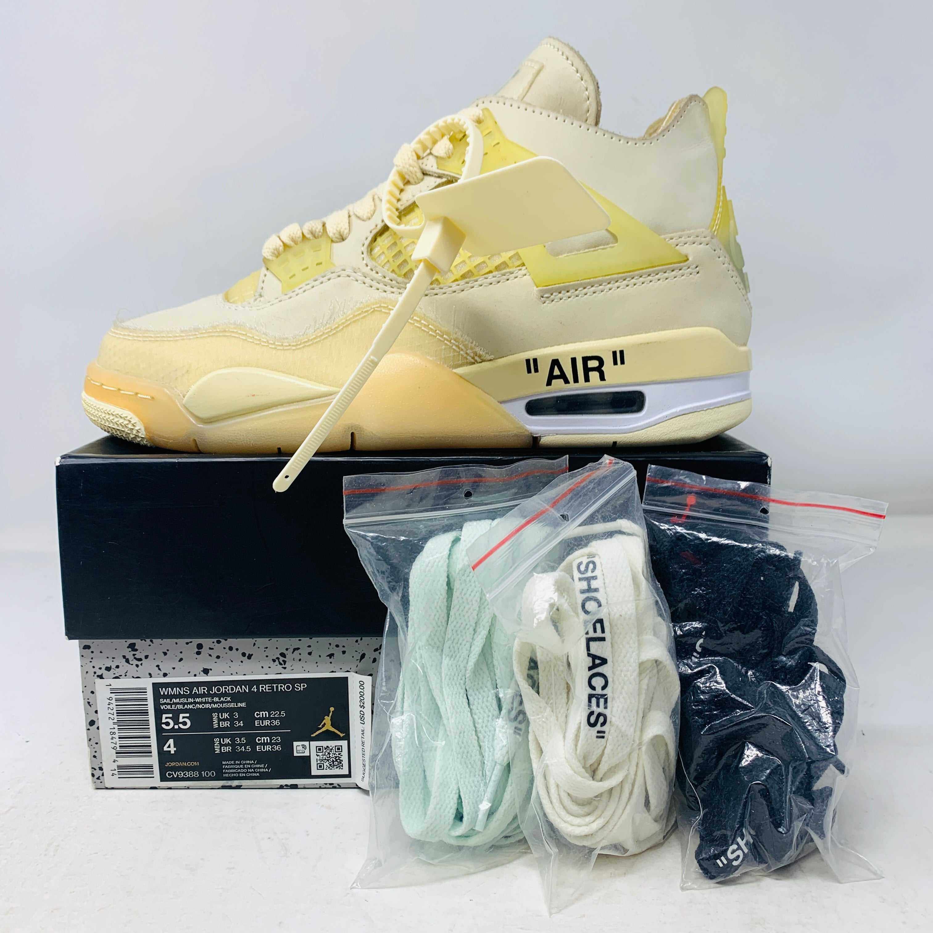 Jordan 4 Retro Off-White Sail (Women's)