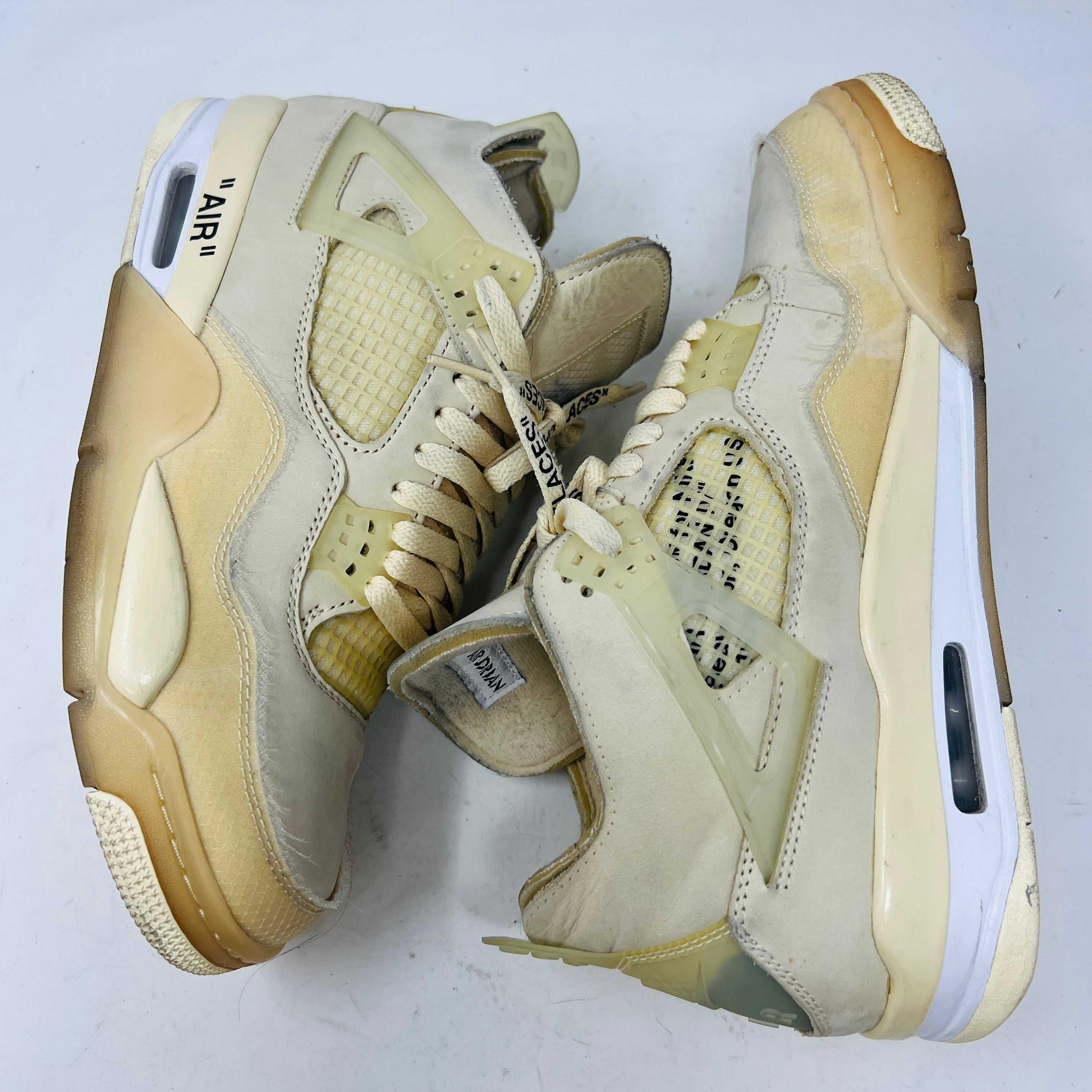 Jordan 4 Retro Off-White Sail (Women's) - Image 4