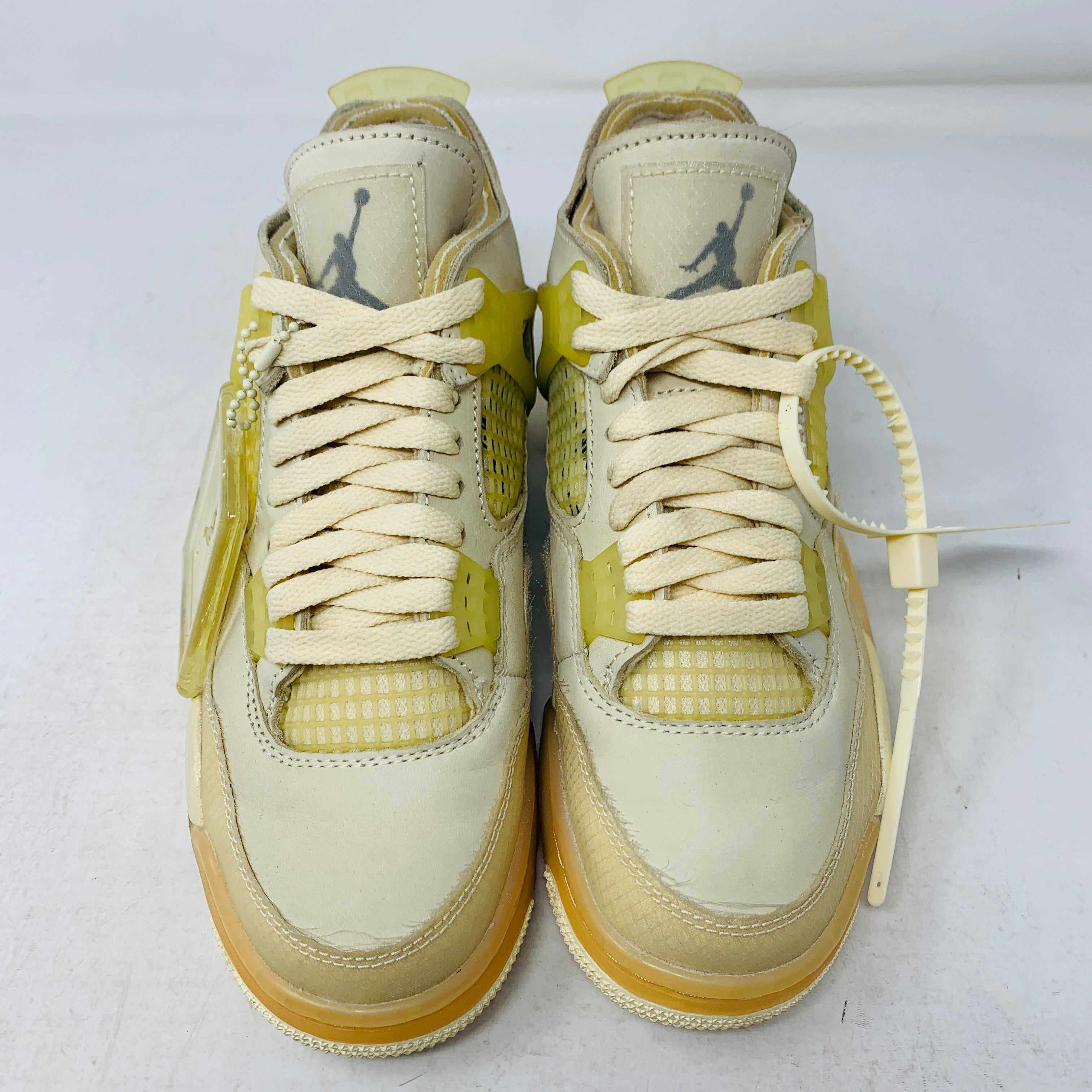 Jordan 4 Retro Off-White Sail (Women's) - Image 2