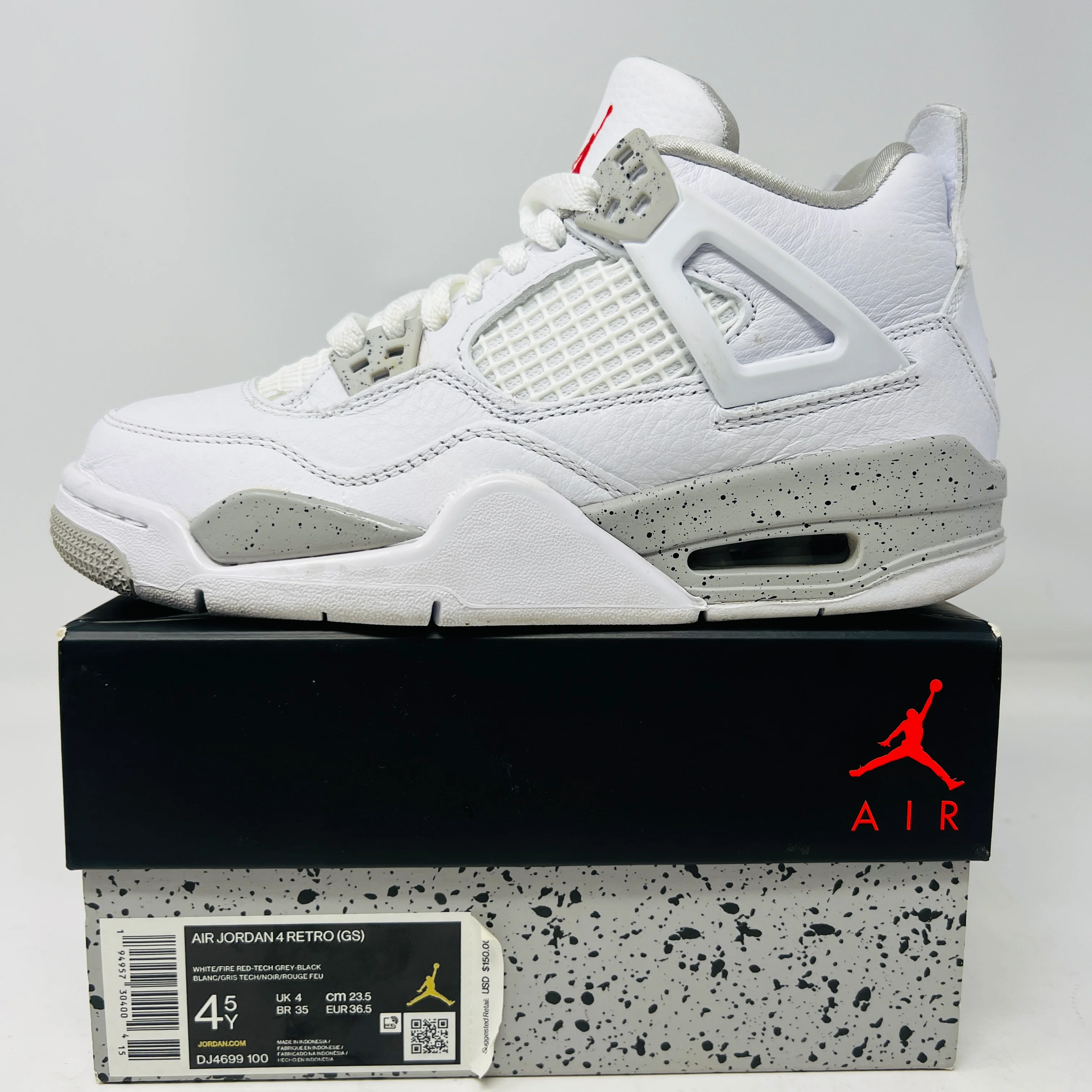 Jordan 4 Retro White Oreo (2021) (GS)