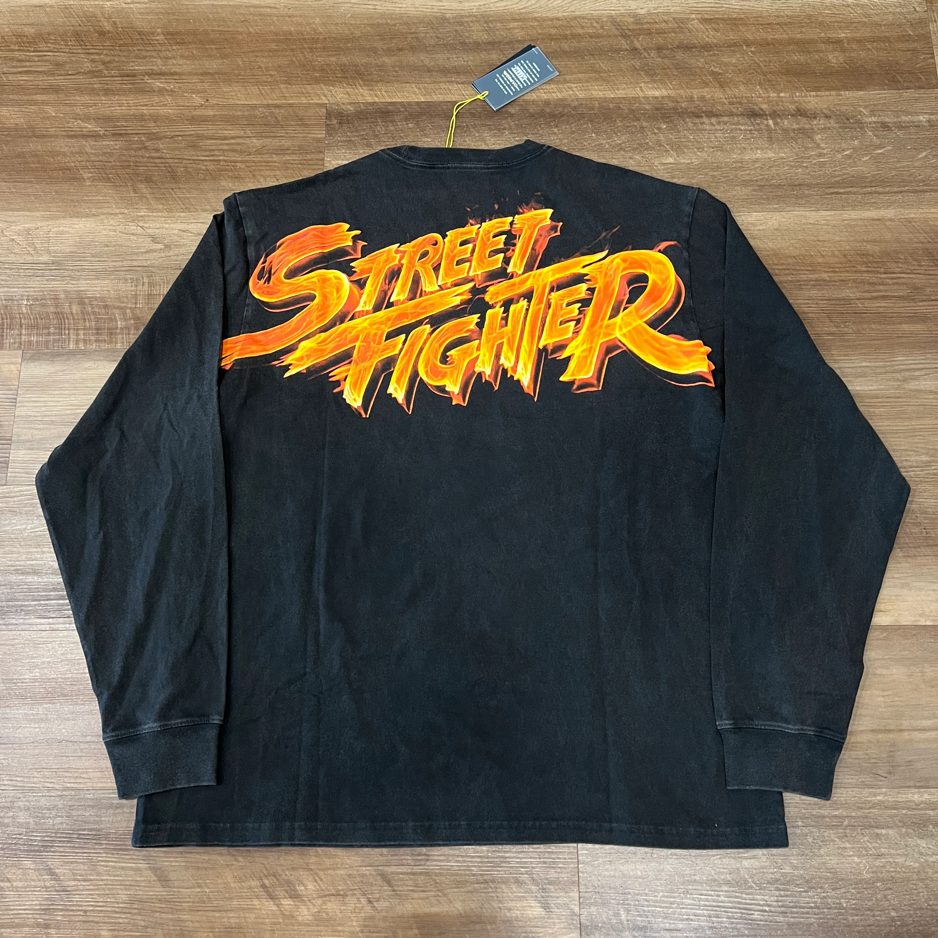Kith x Capcom Street Fighter Flame Vintage Long Sleeve Tee - Image 2