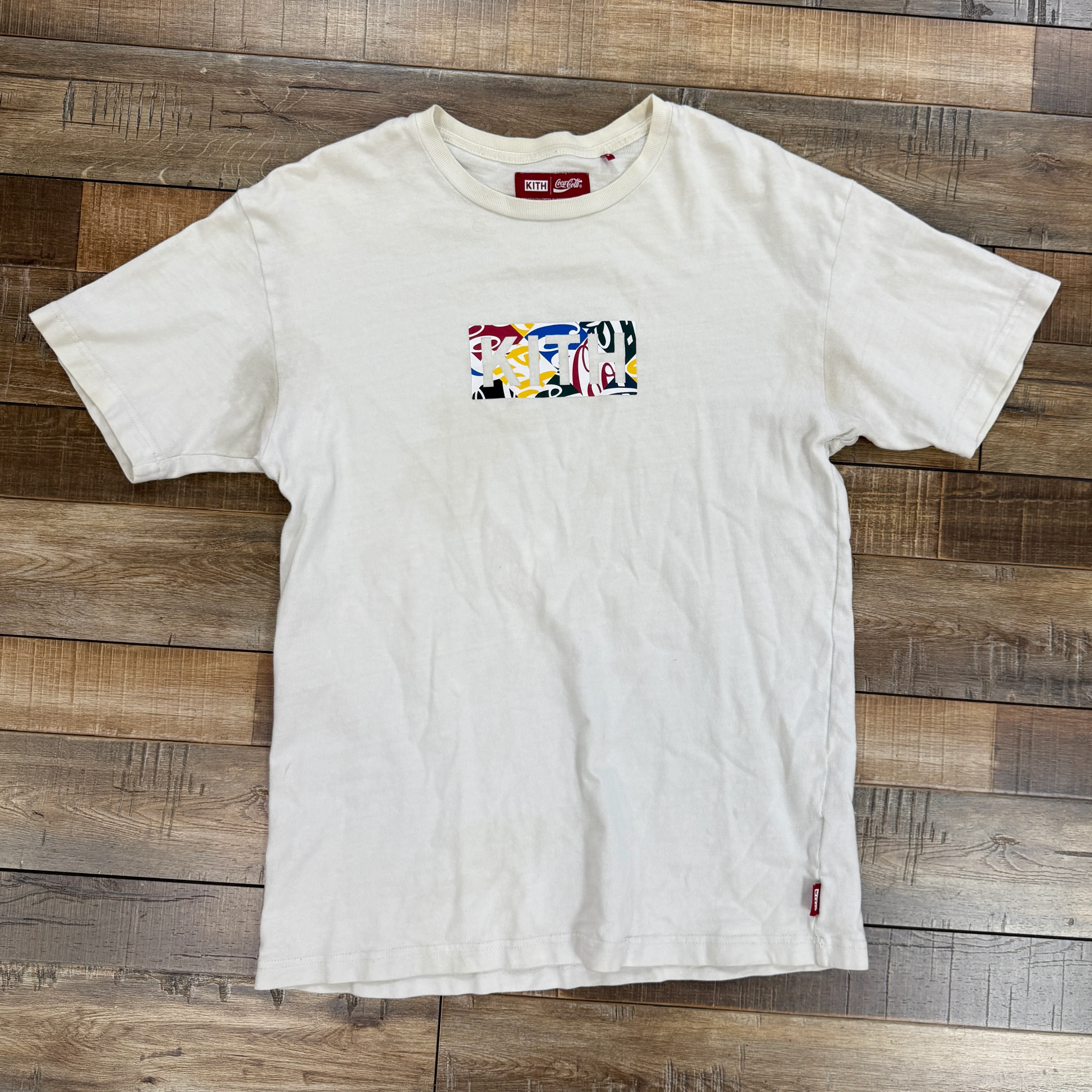 Kith x Coca-Cola Cubed Global Logo Tee White