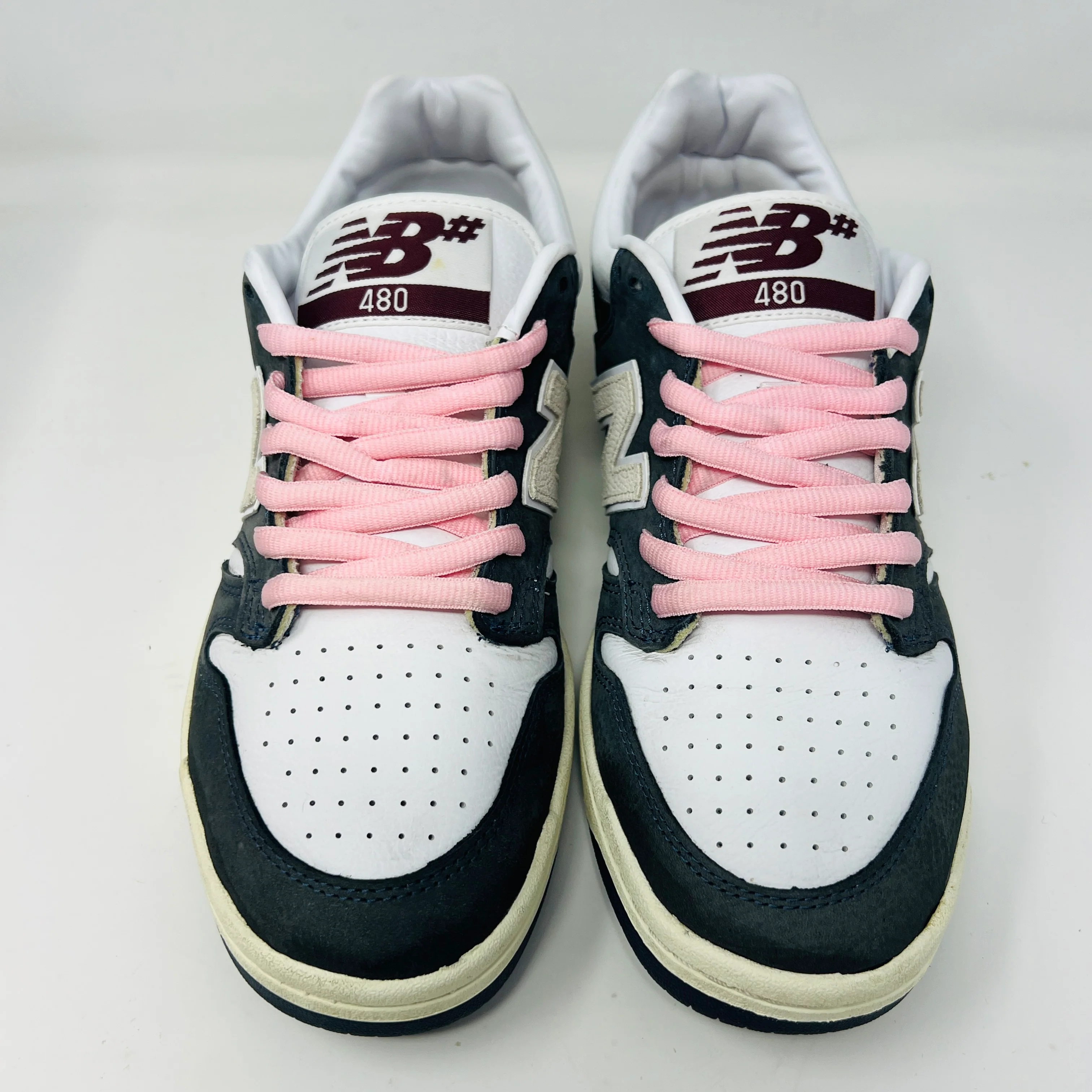 New Balance 480 Navy White - Image 2