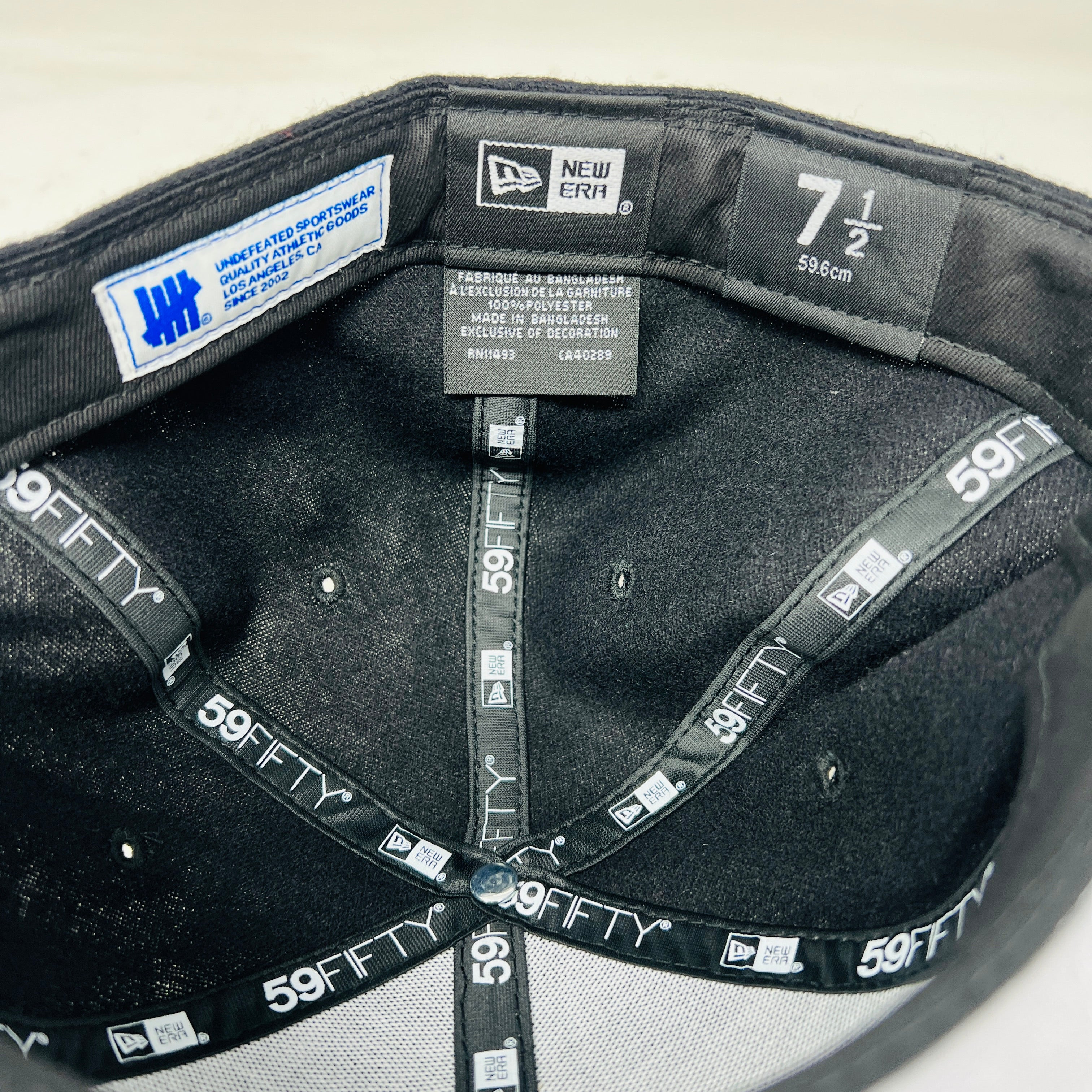 New Era x Undefeated 5 Strike 59Fifty Wool Fitted Cap - Image 2