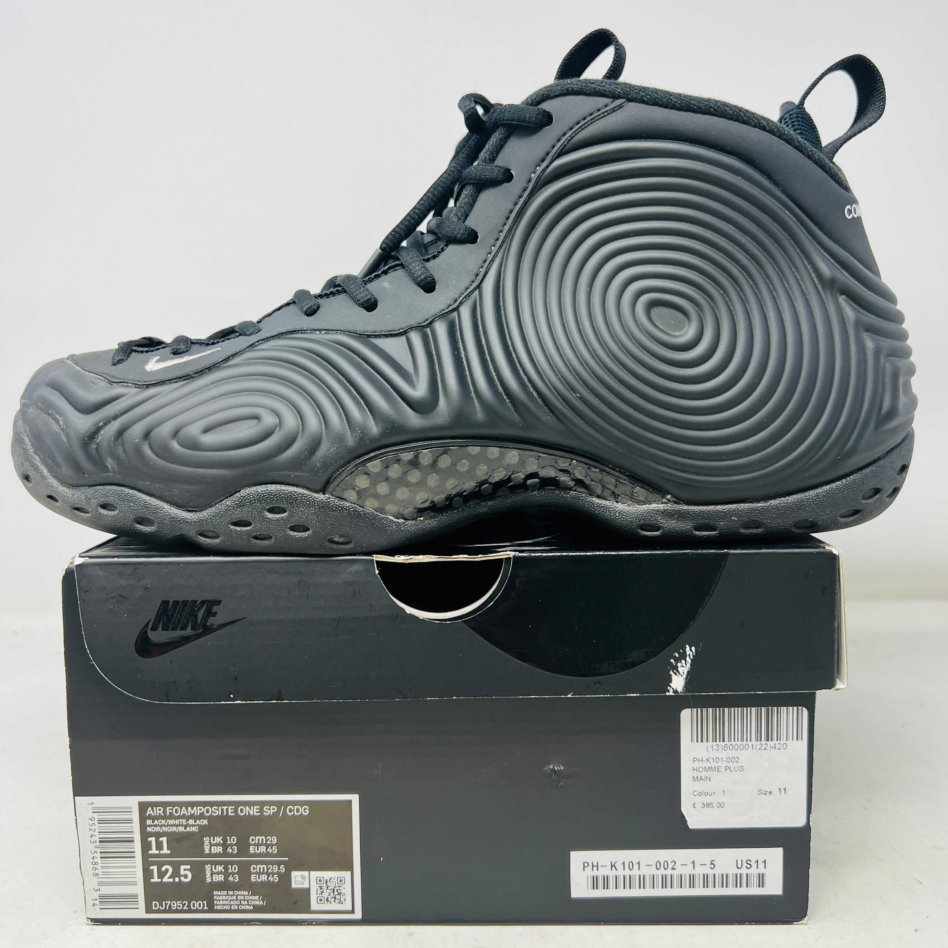 Nike Air Foamposite One Comme des Garcons Homme Plus Black