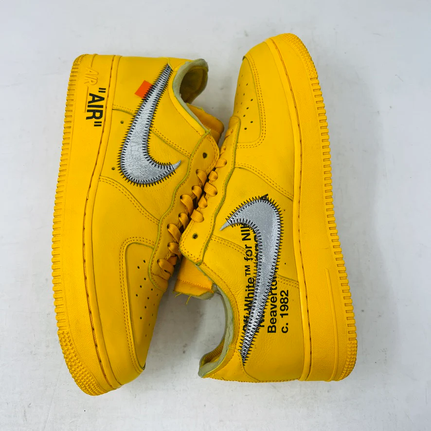 Nike Air Force 1 Low Off-White ICA University Gold - Image 3