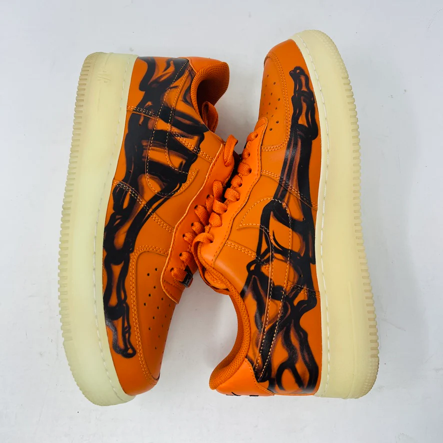 Nike Air Force 1 Low Orange Skeleton Halloween (2020) - Image 3