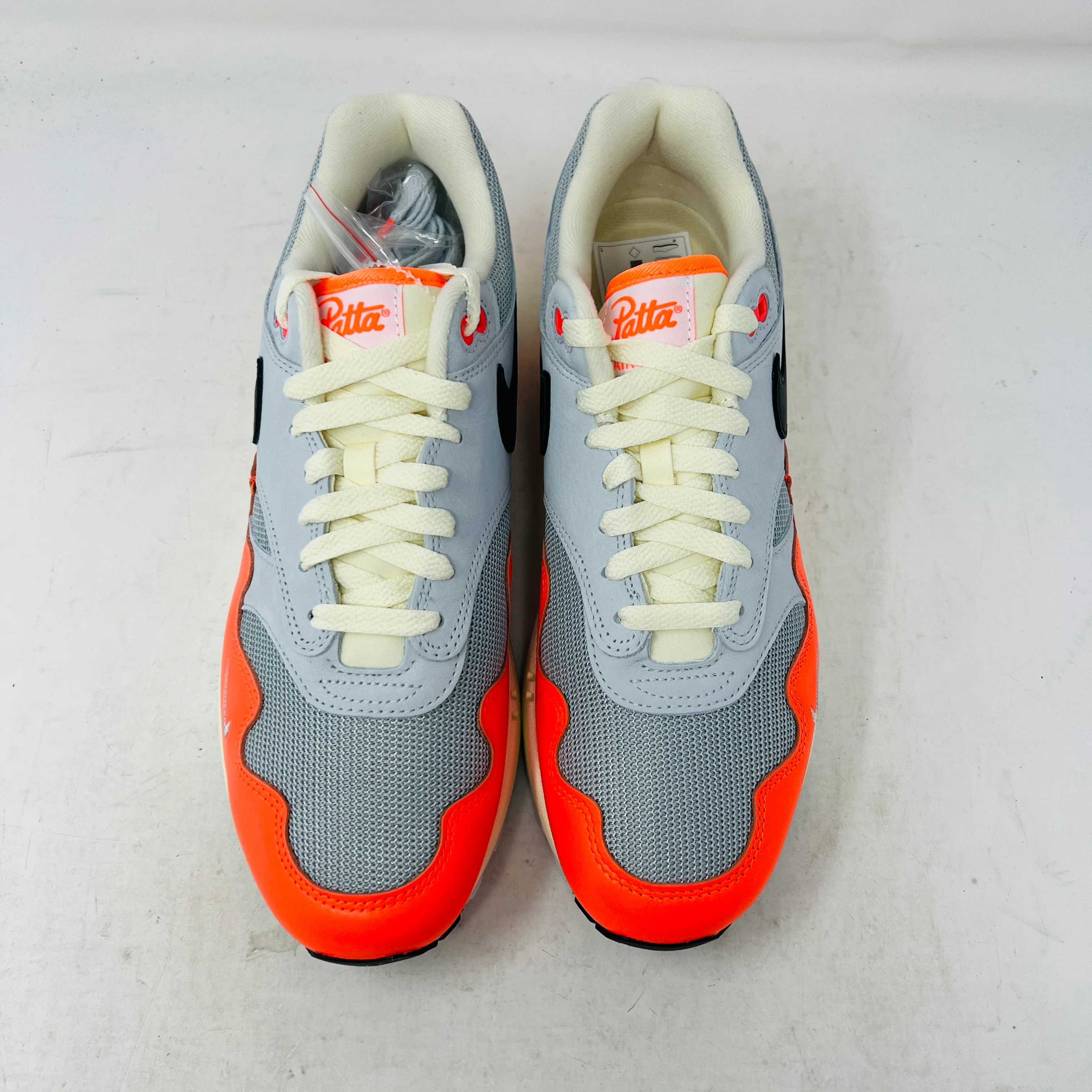 Nike Air Max 1 Patta Waves Hyper Crimson Pure Platinum (With Bracelet) - Image 2