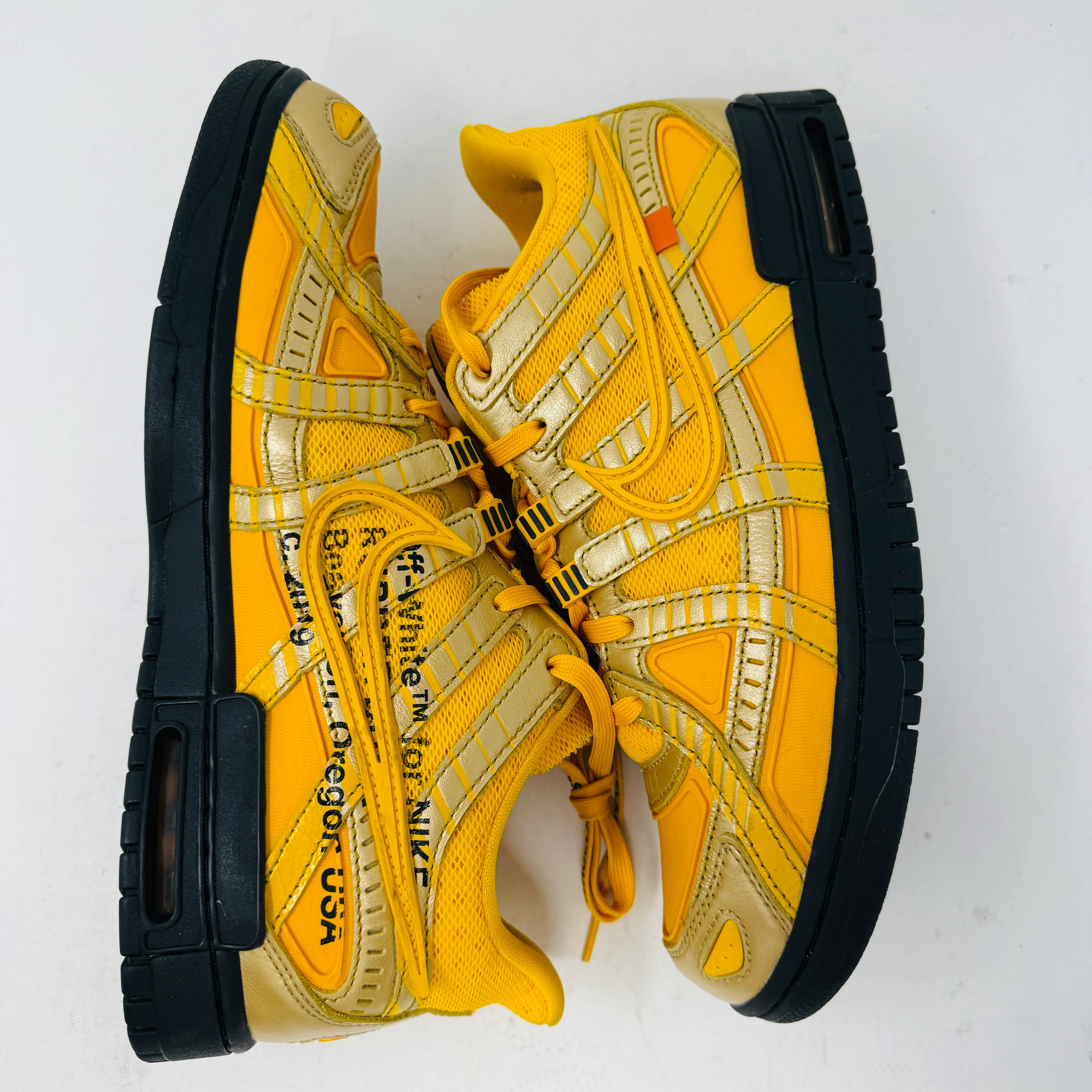 Nike Air Rubber Dunk Off-White University Gold - Image 4