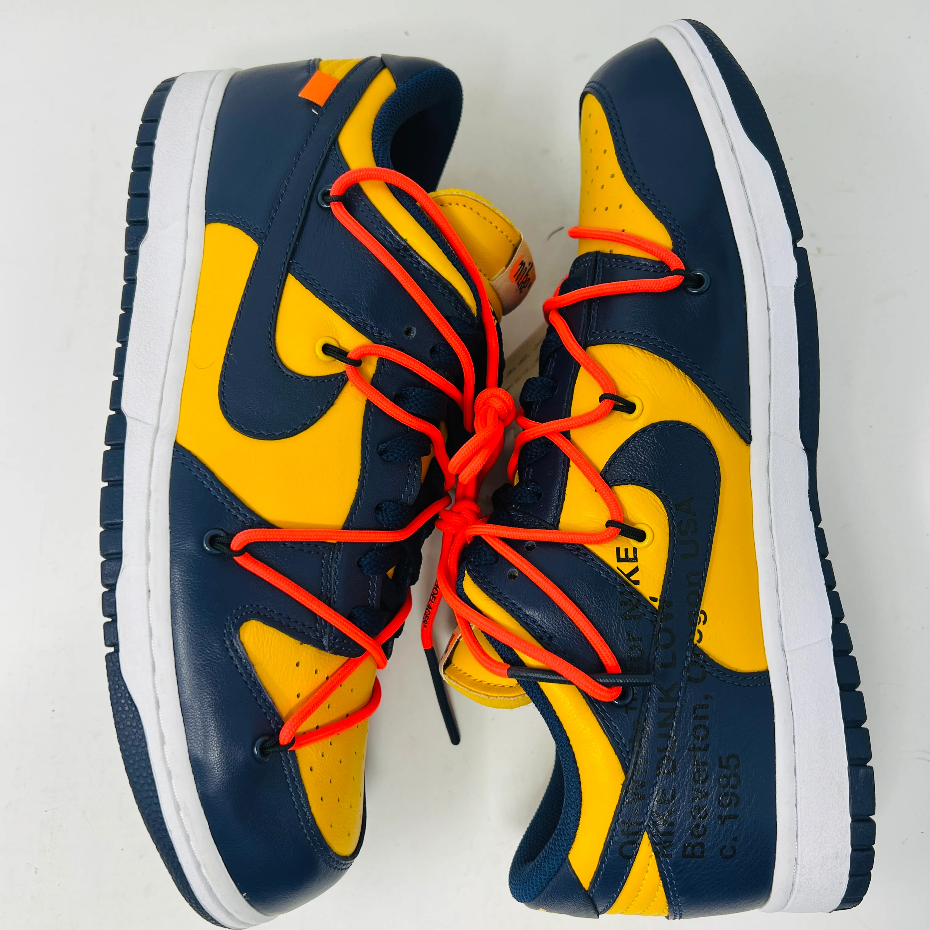 Nike Dunk Low Off-White University Gold - Image 3