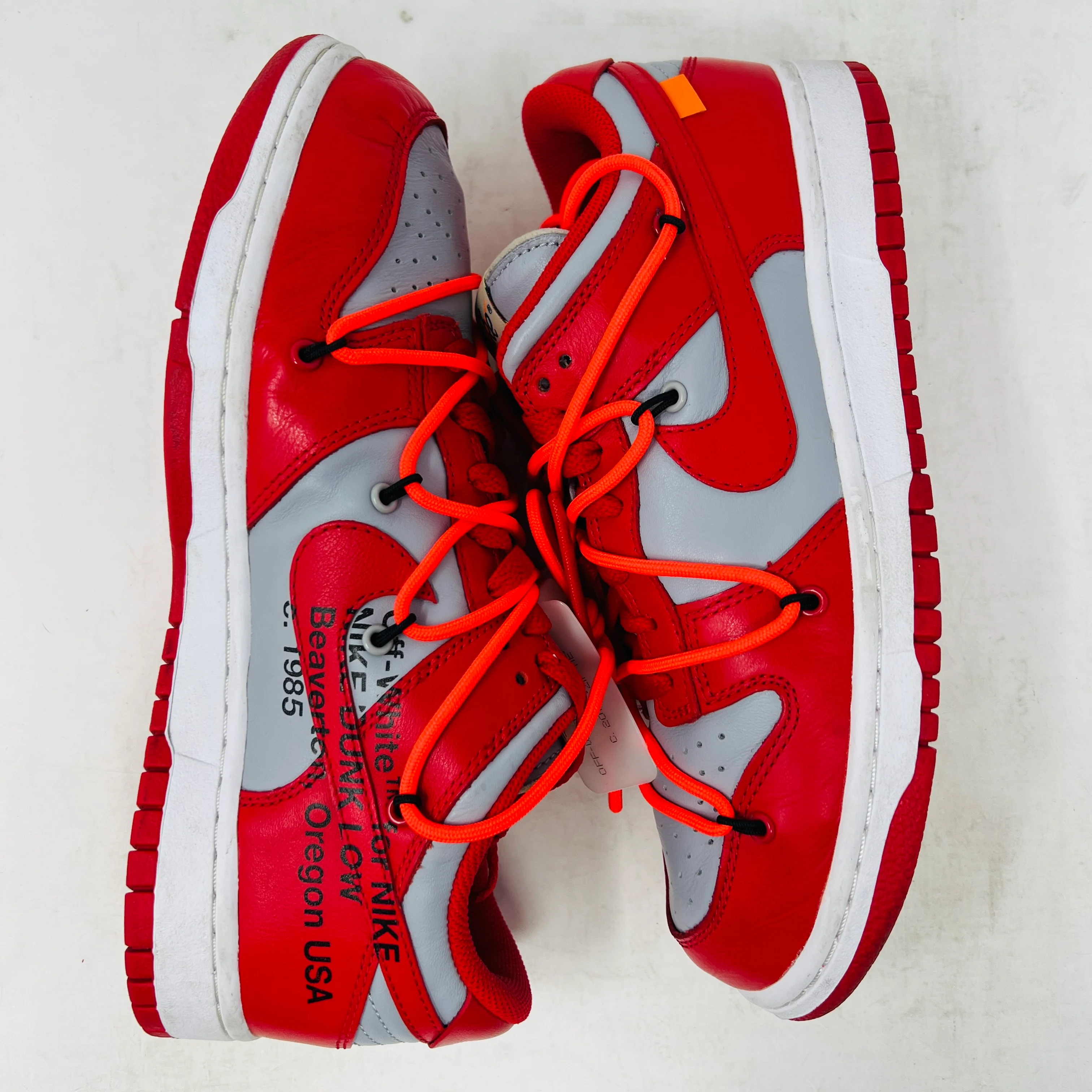 Nike Dunk Low Off-White University Red - Image 4
