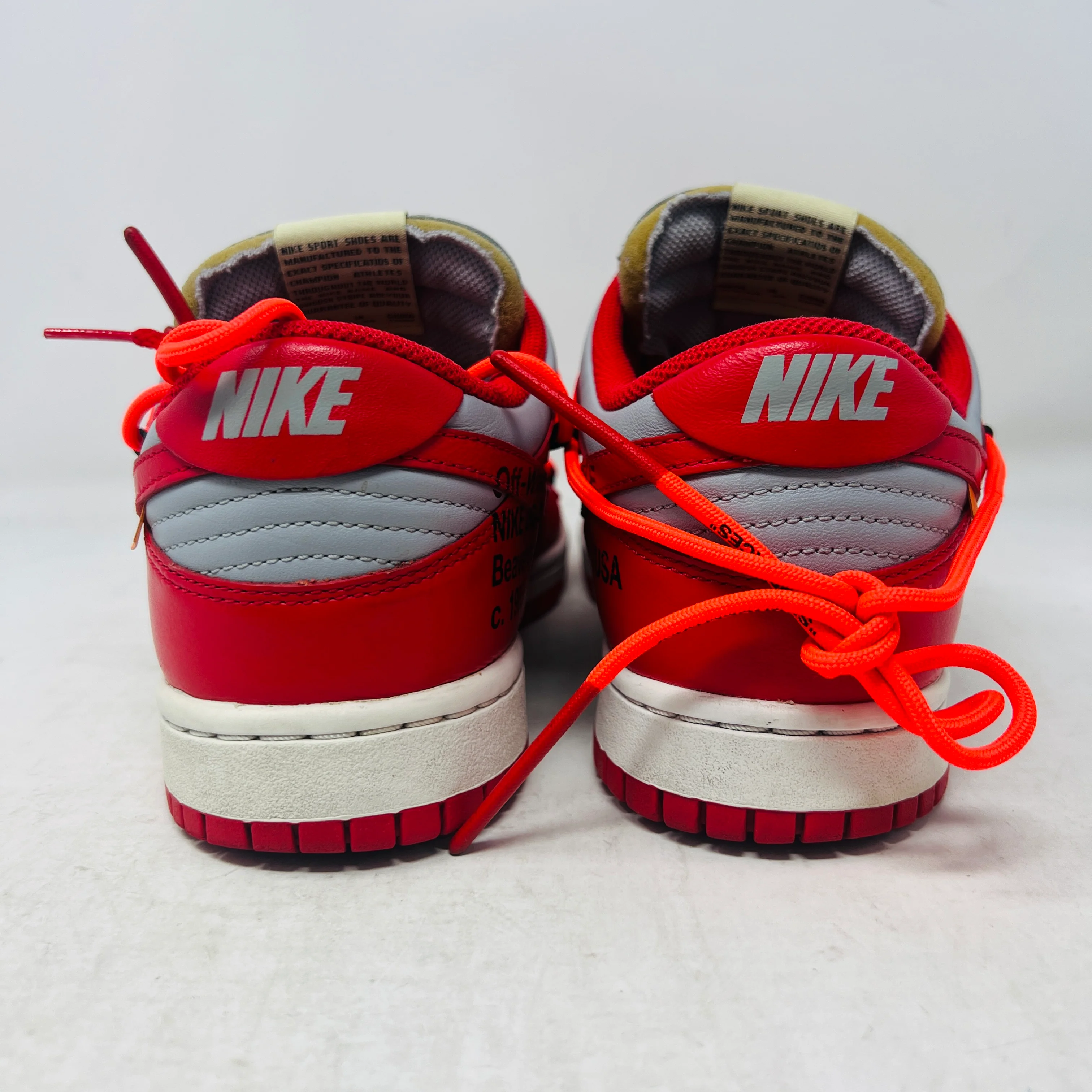 Nike Dunk Low Off-White University Red - Image 5