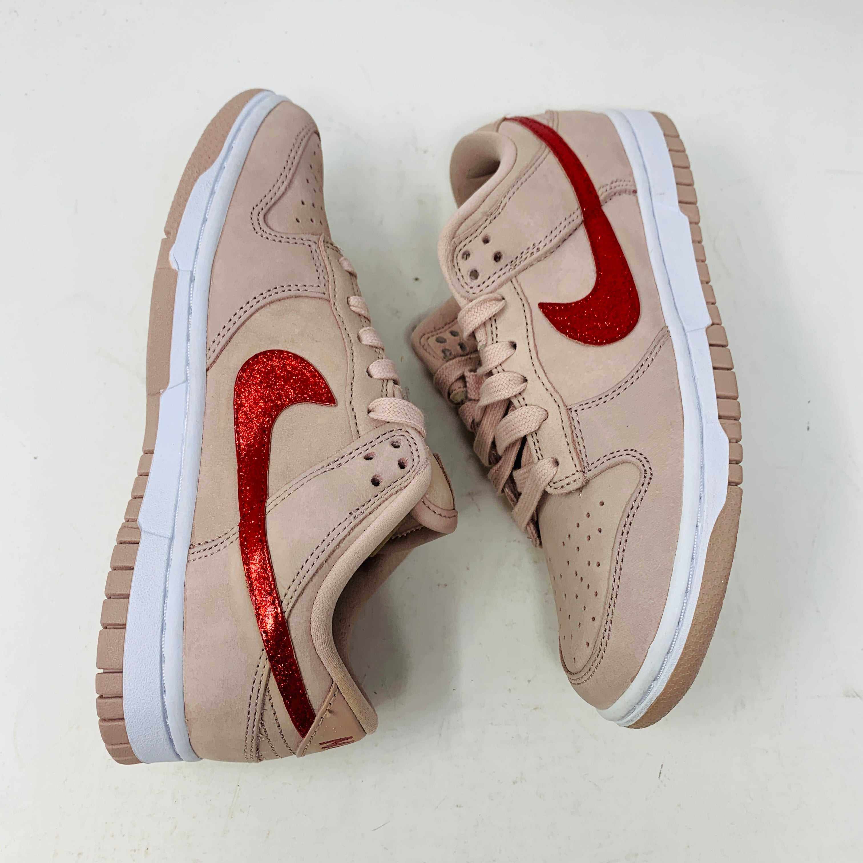 Nike Dunk Low PRM Pink Oxford (W) (Valentine's Day CUSTOM) - Image 5