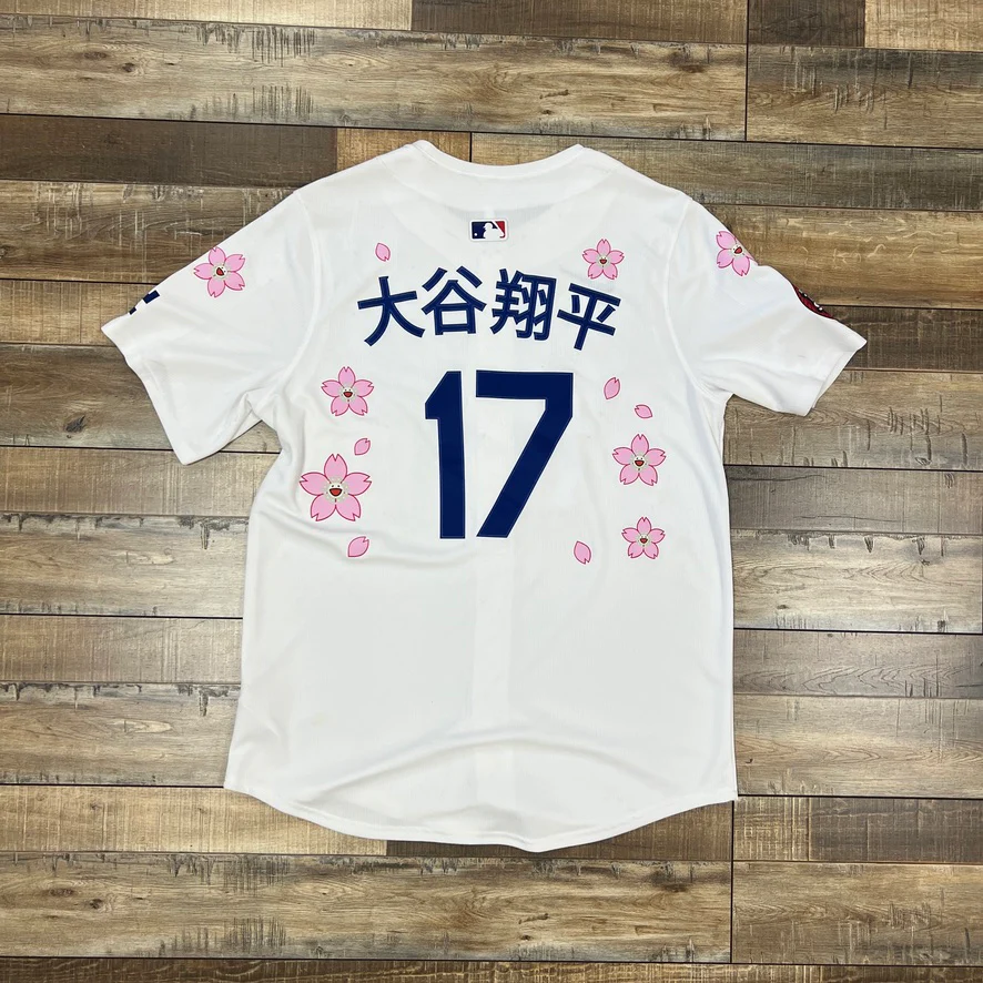Nike x Takashi Murakami x MLB World Tour Tokyo Series 2025 Dodgers Ohtani Kanji Jersey 'White' - Image 2