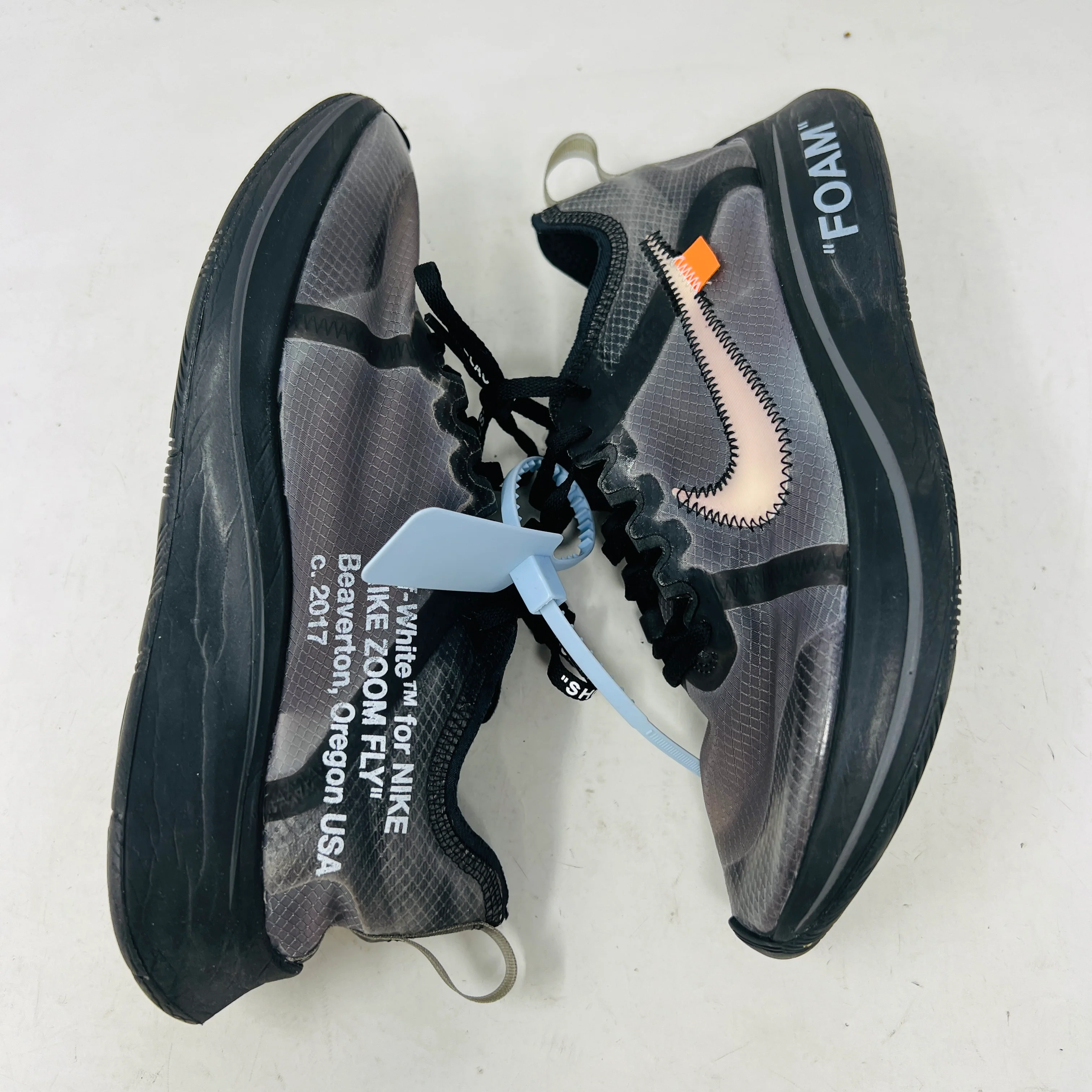 Nike Zoom Fly Off-White Black Silver - Image 3