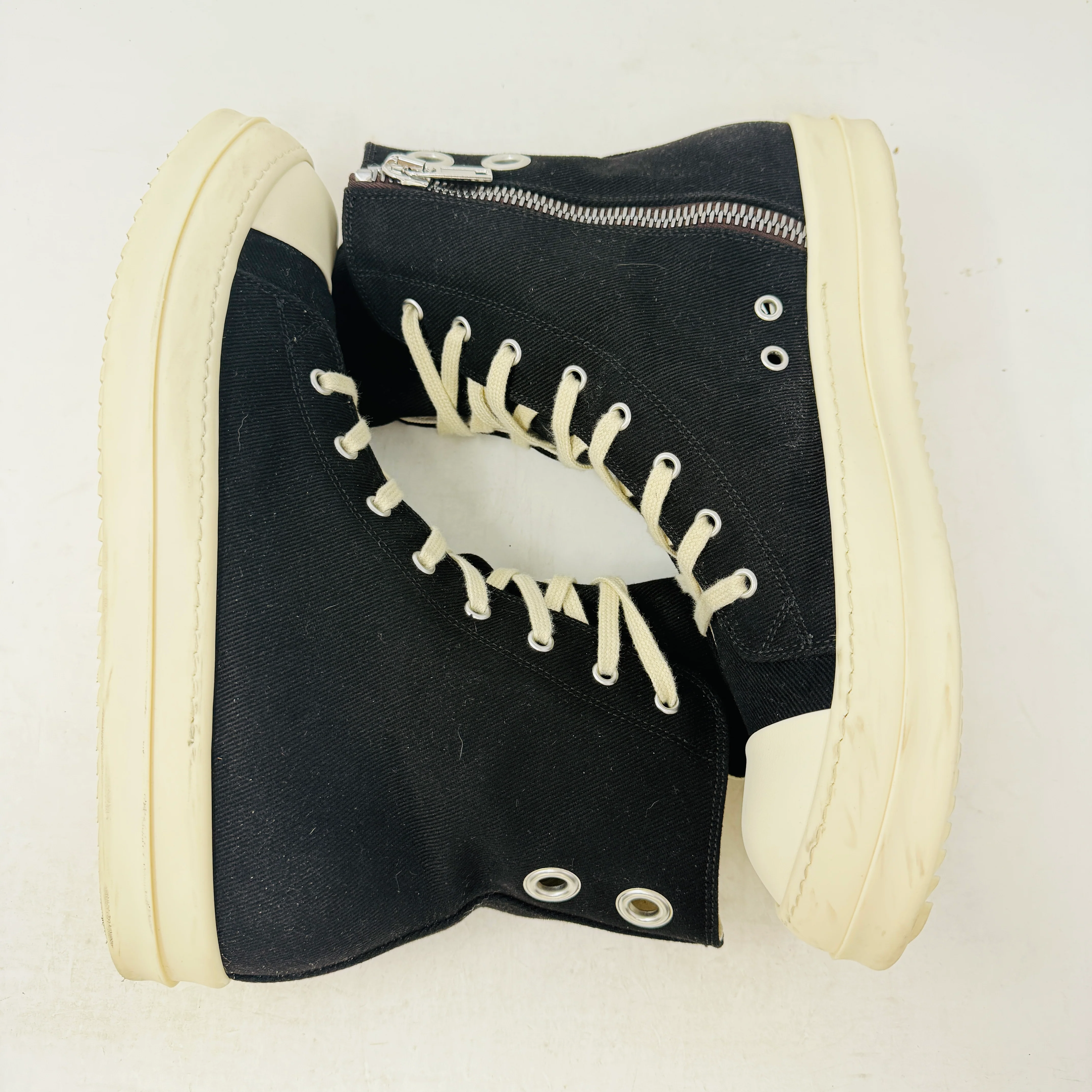 Rick Owens DRKSHDW High Top Black Milk - Image 4