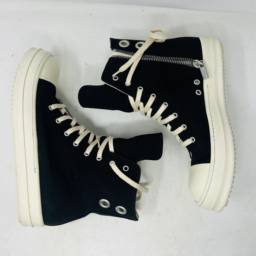 Rick Owens DRKSHDW High Top Black Milk - Image 4