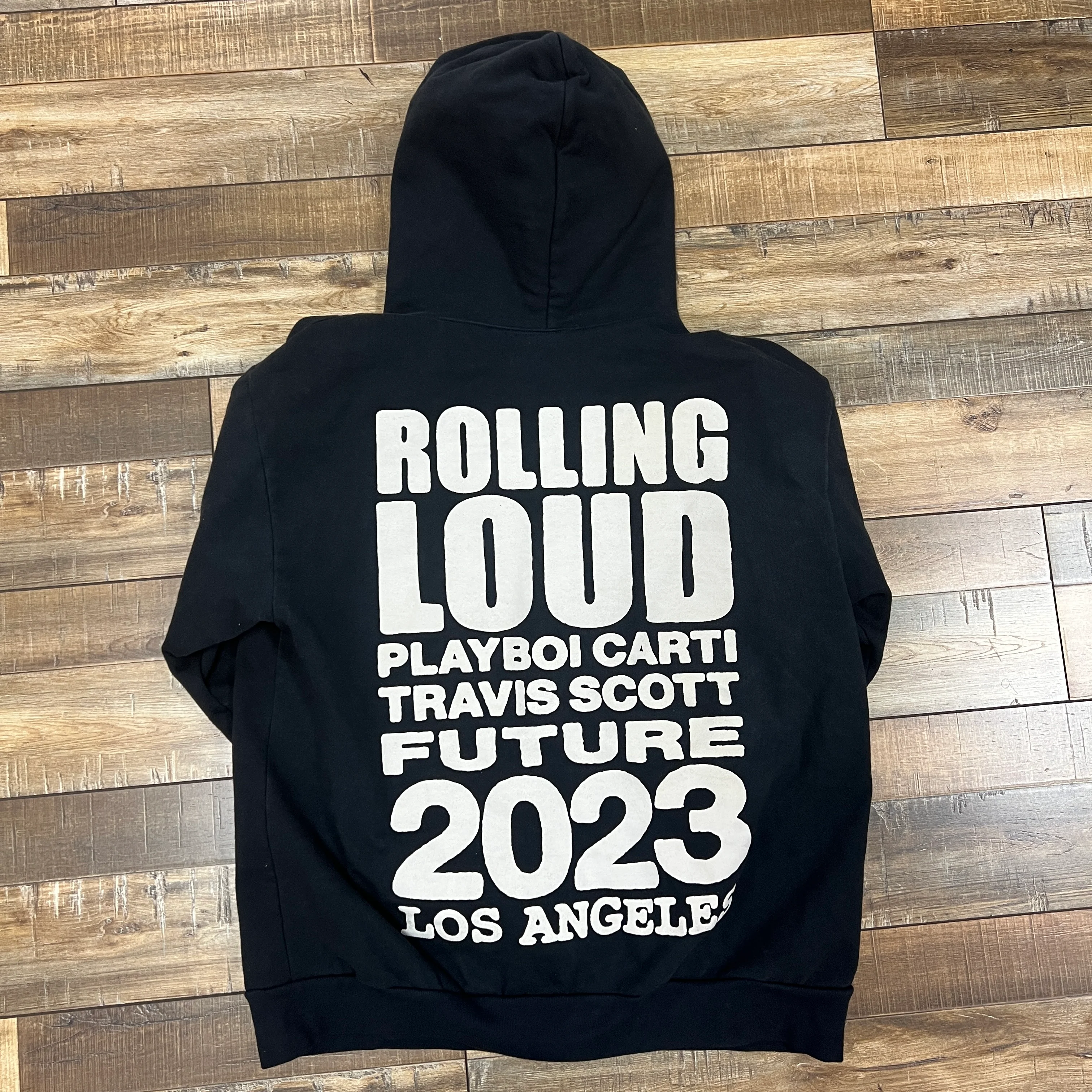 RL Jumbo Hooded Sweatshirt Cali '23 Black - Image 2