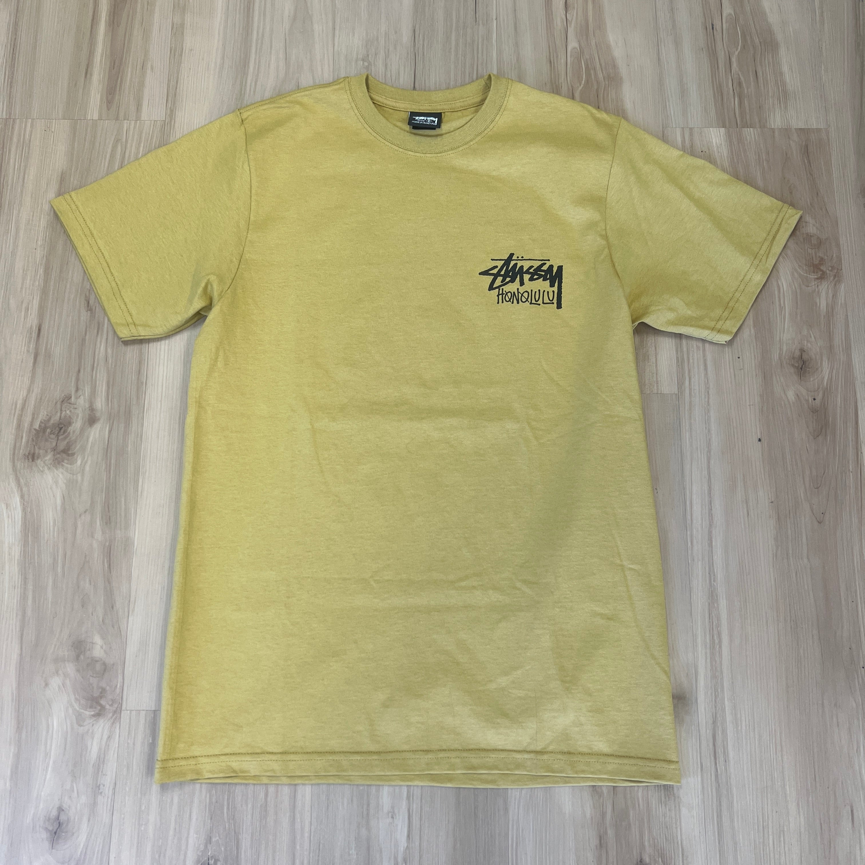 Stüssy Honolulu Chapter T-shirt Curry/Yellow - Image 2