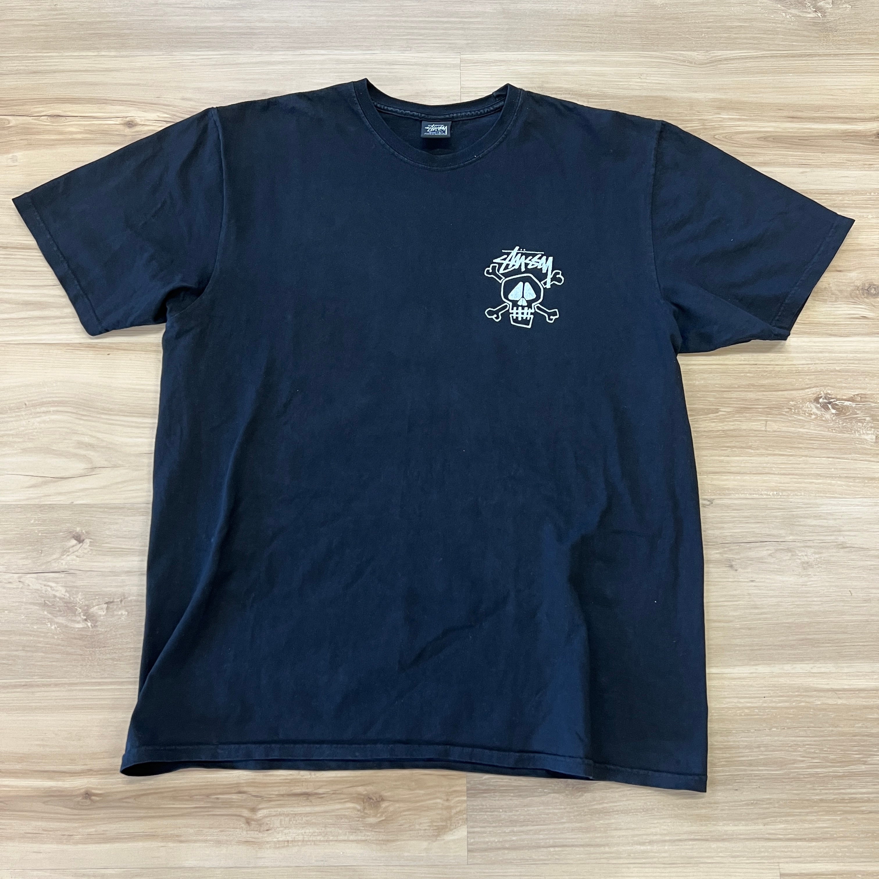 Stüssy Skull & Bones Pigment Dyed T-Shirt - Image 2