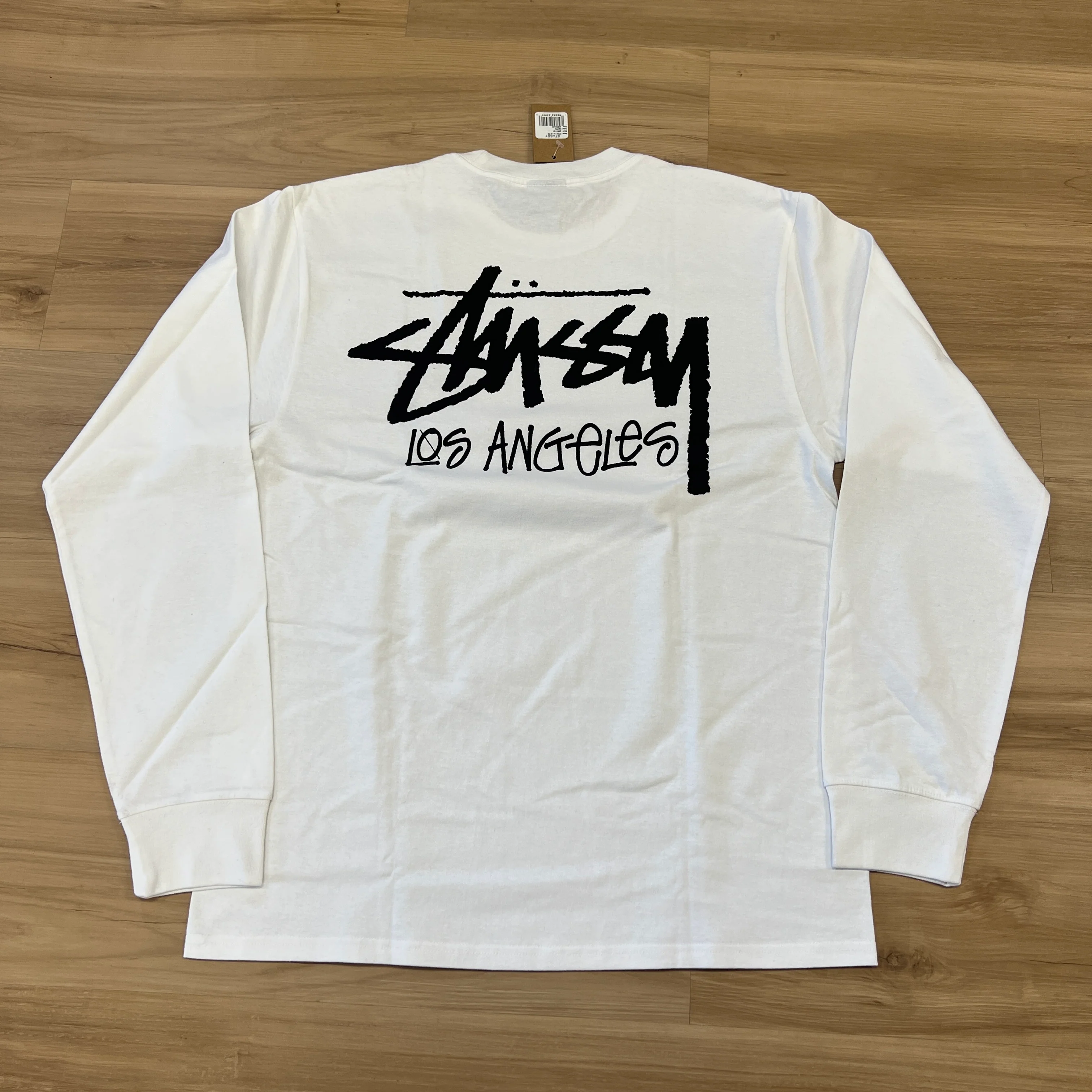 Stussy Stock L.A. LS T-shirt White - Image 2