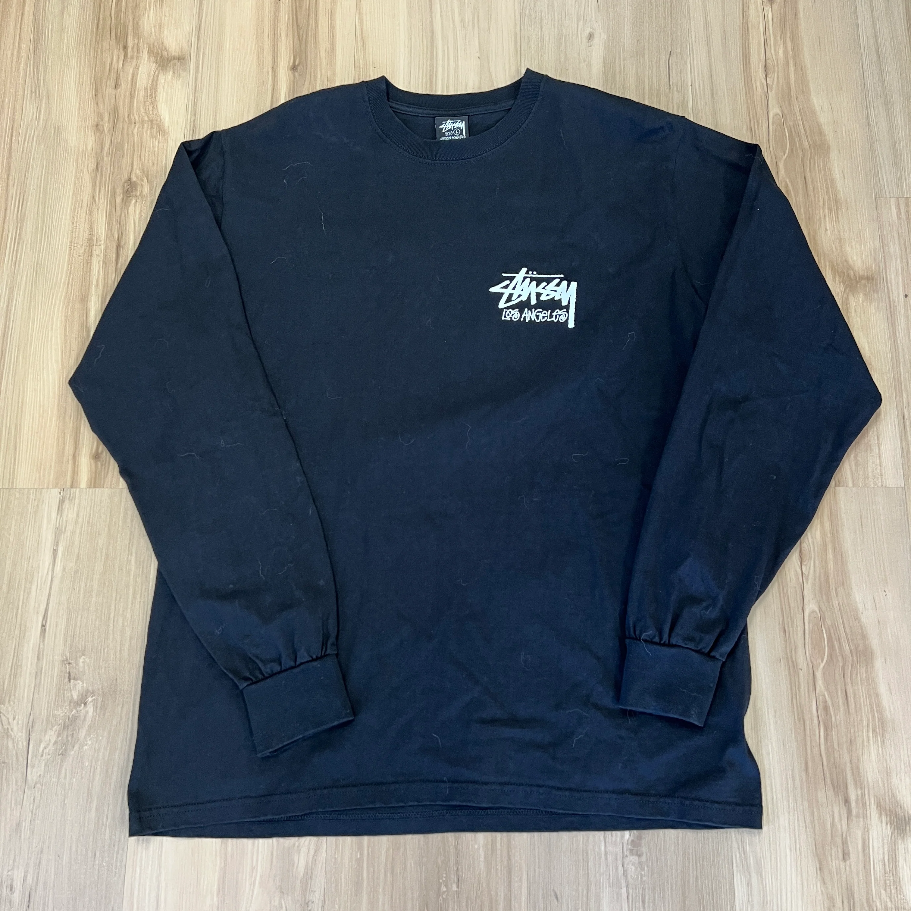 Stüssy "Stock Los Angeles" L/S tee Black - Image 2